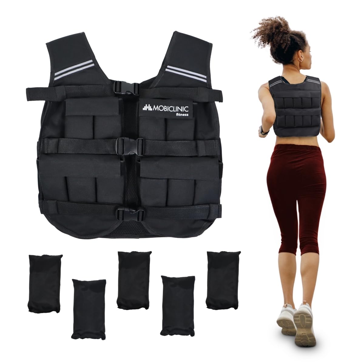 Mobiclinic® Gilet con Zavorra Regolabile 10/20kg