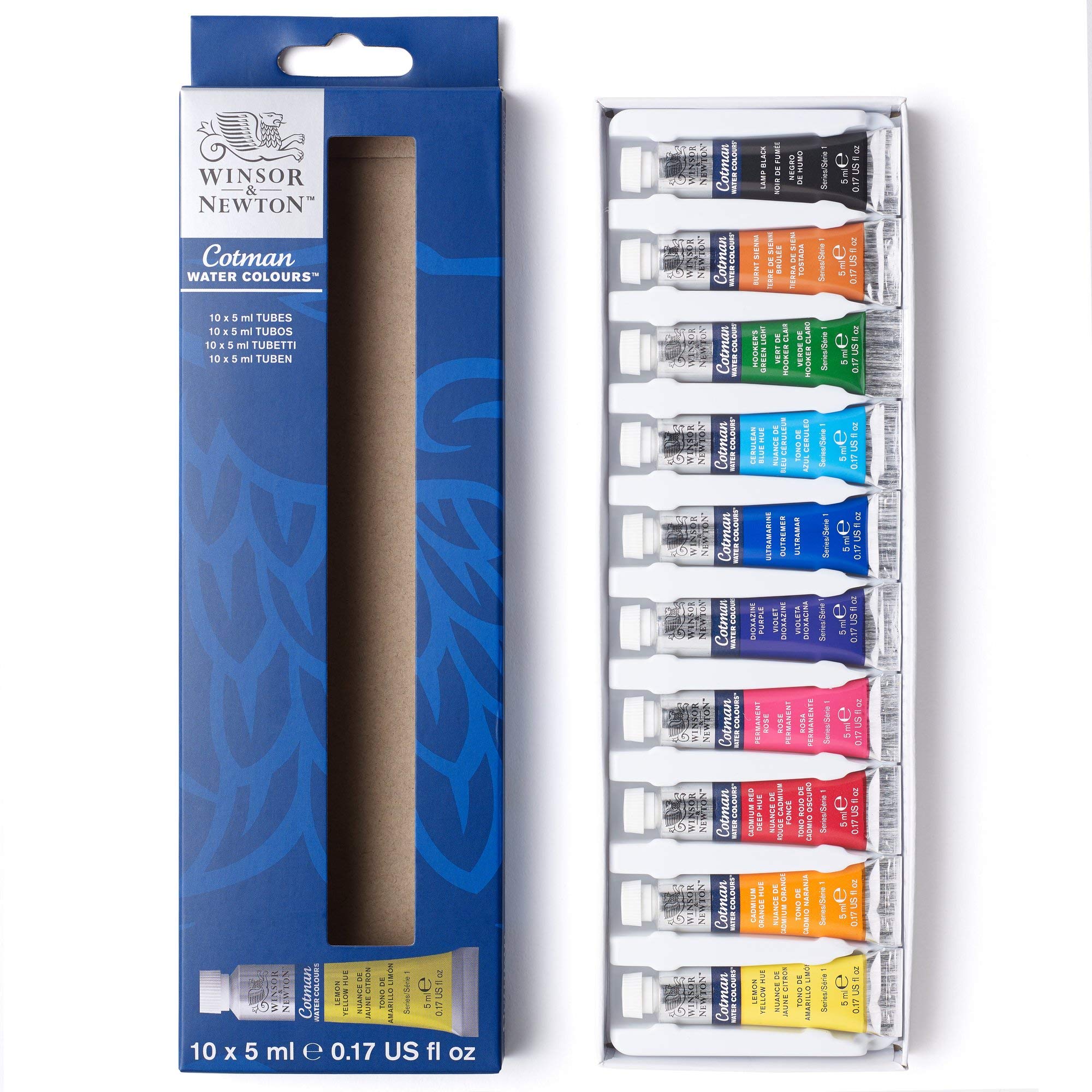 Winsor & Newton Cotman - Set Colori Acquerello 10 Colori