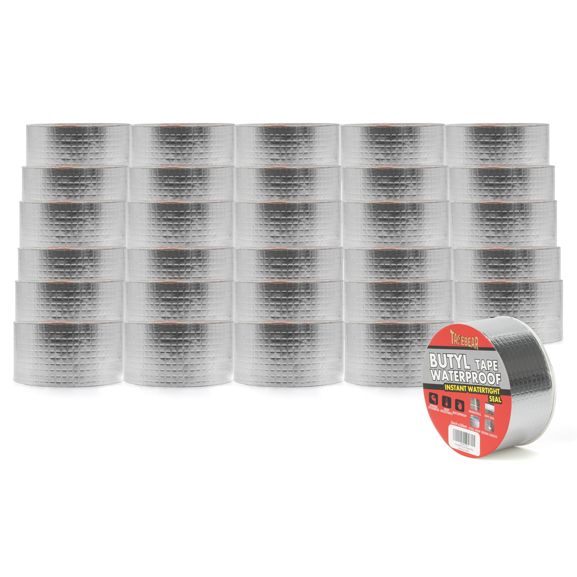 Tapebear Nastro Butilico 50mm x 5m, 30 Rotoli