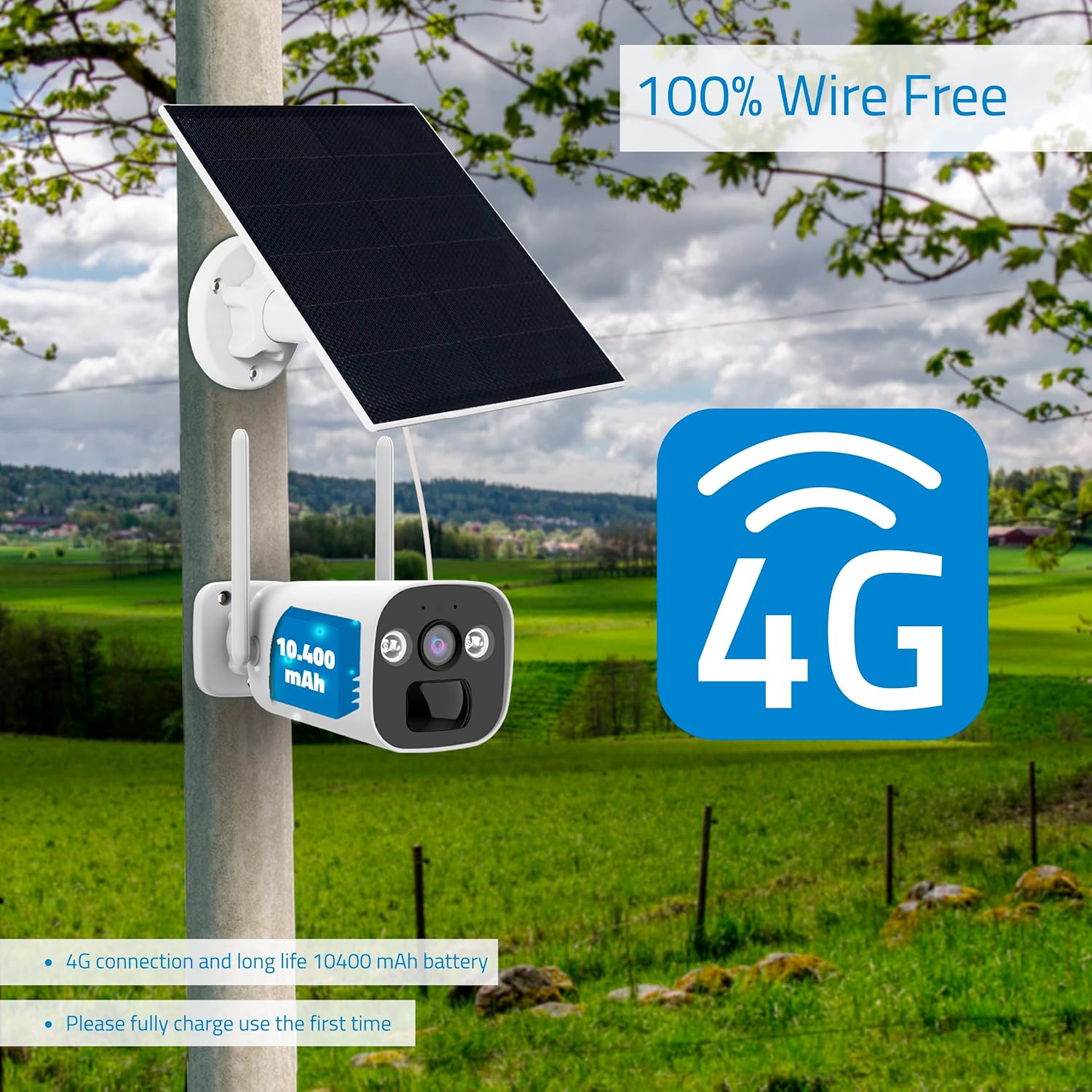 Nivian Telecamera Sicurezza 4G Bullet 2K HD - immagine 3