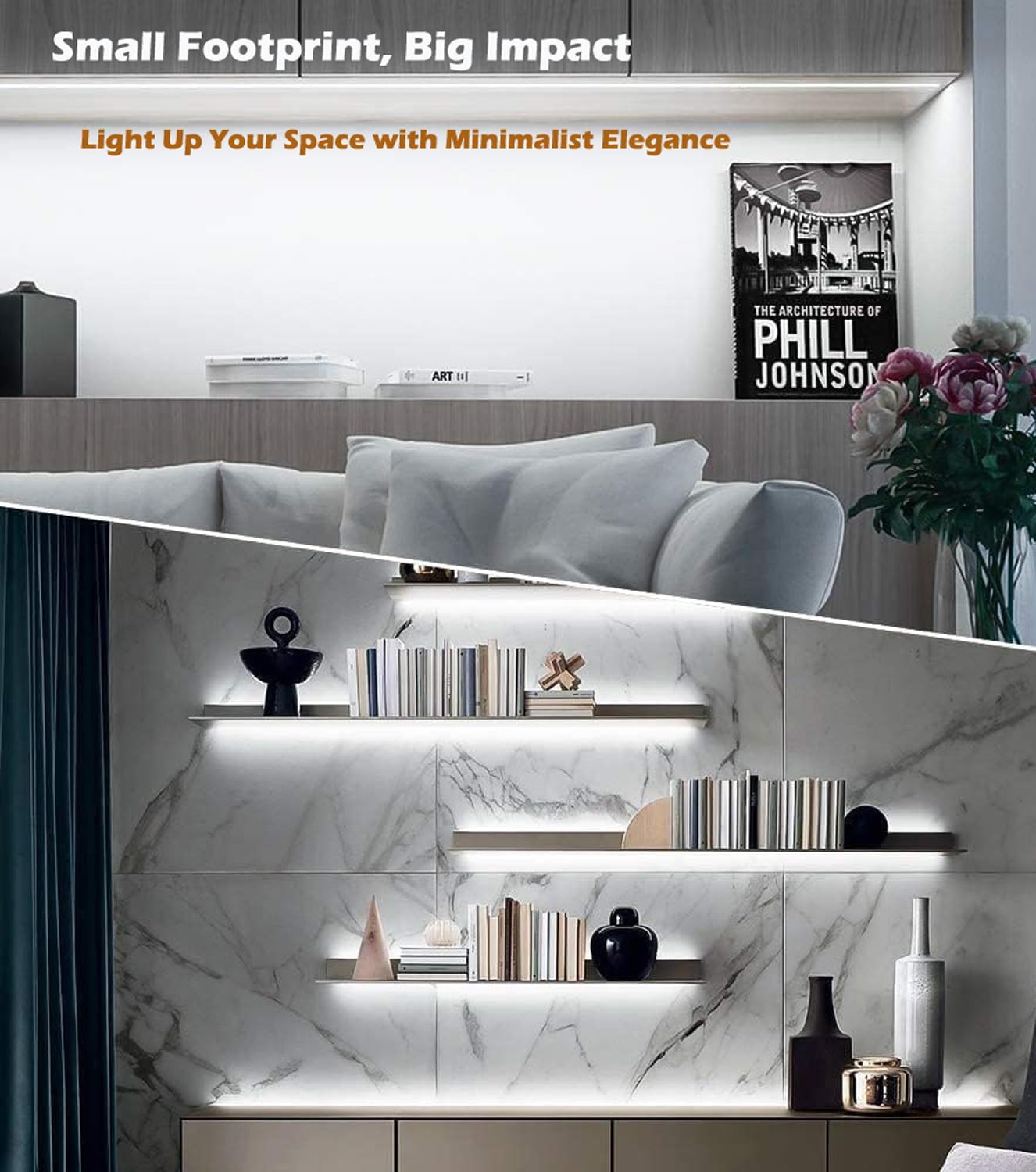 Cefrank Illuminazione Sottopensile LED a V 8 Pezzi - immagine 2