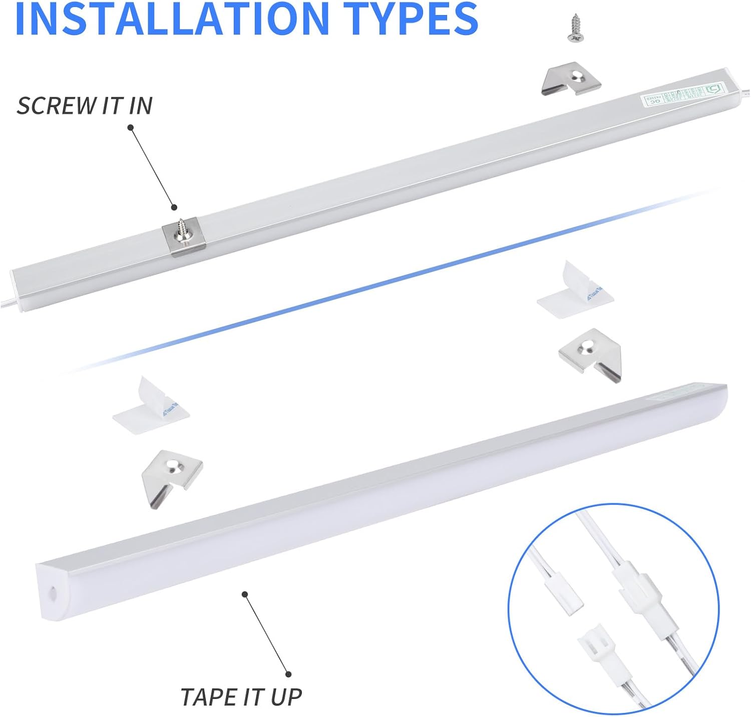 Cefrank Illuminazione Sottopensile LED a V 8 Pezzi - immagine 7