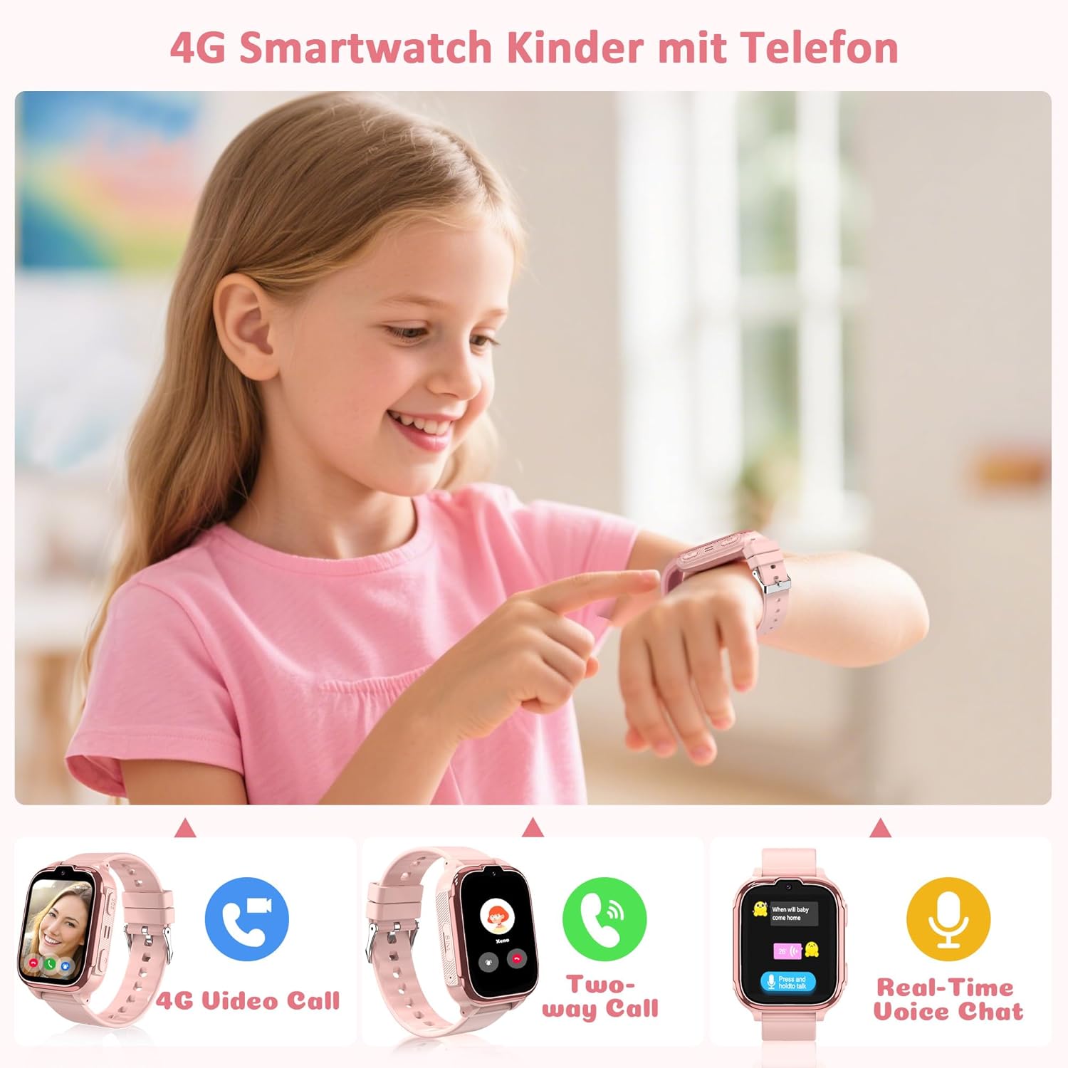 Smartwatch Bambini GPS IP68 Impermeabile - immagine 3