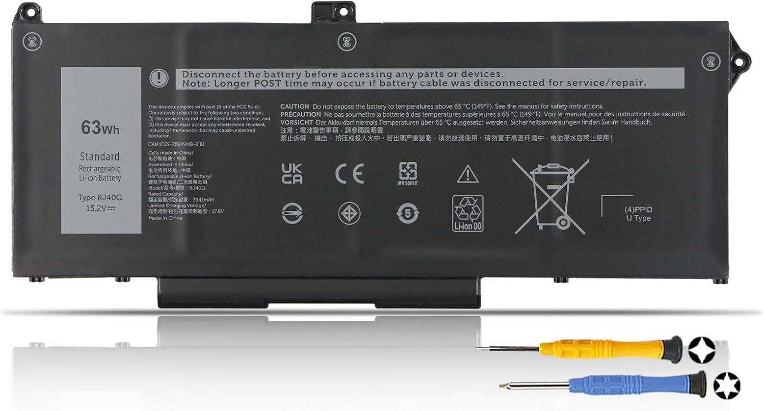 K Kyuer RJ40G Batteria Laptop per Dell Latitude/Precision - immagine 1