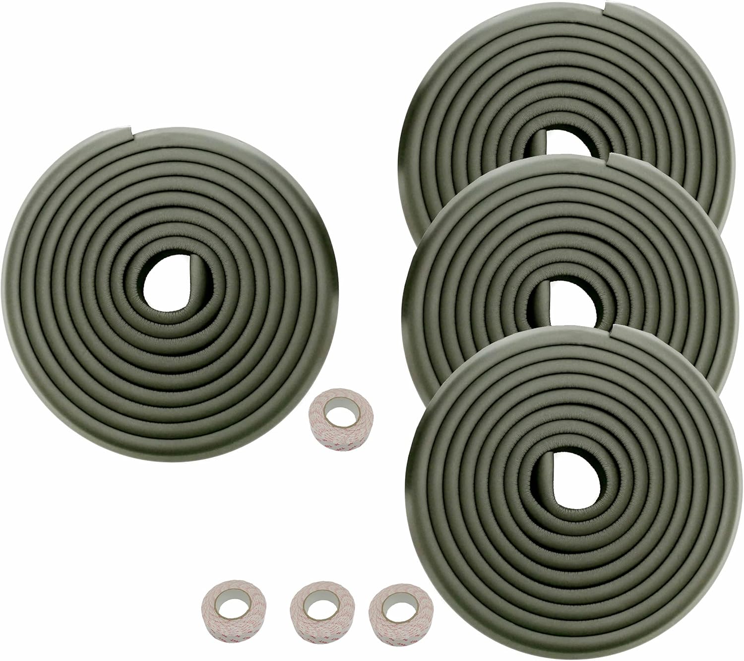 Protezione Bordi L-Forma 20M, Extra Spesso, Nero - immagine 1