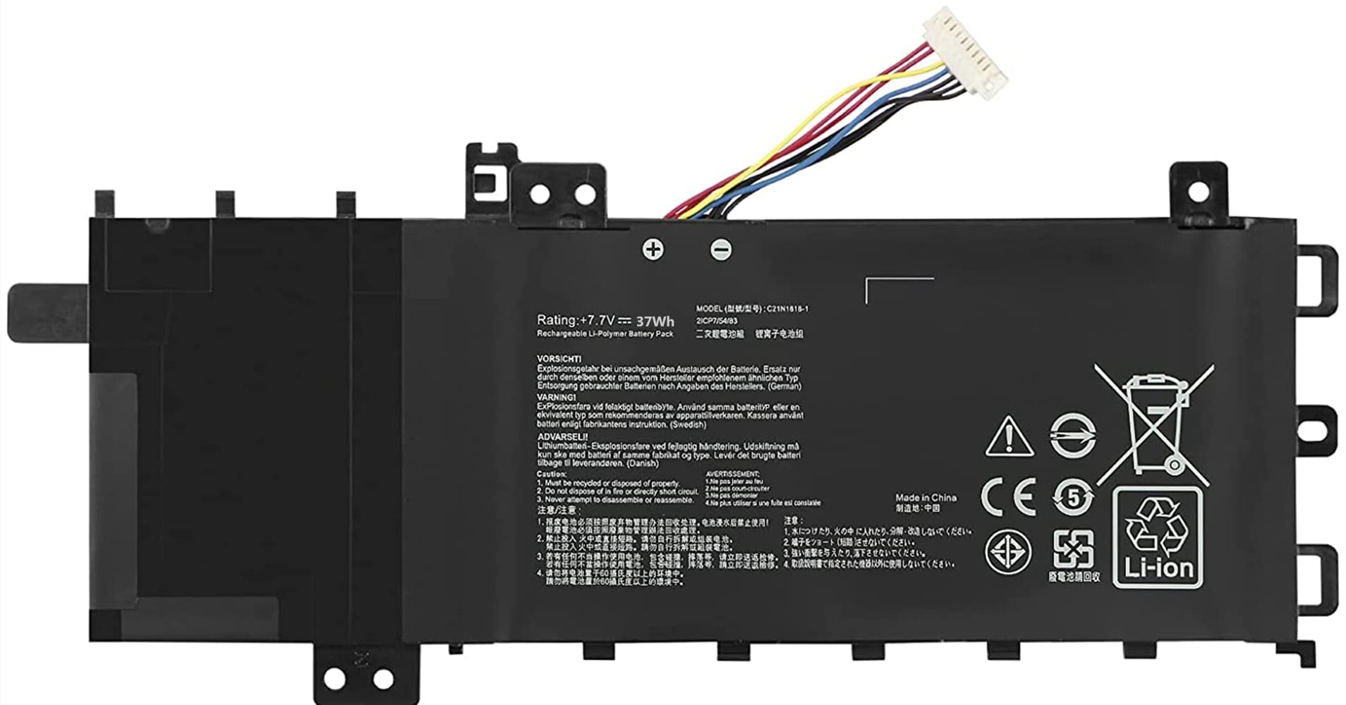 Askc C21N1818-1 Batteria Laptop 7.7V 37Wh