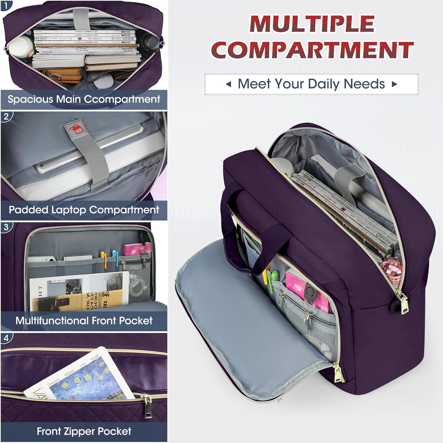 NEWHEY Borsa Porta PC 17.3 Pollici Impermeabile - immagine 3