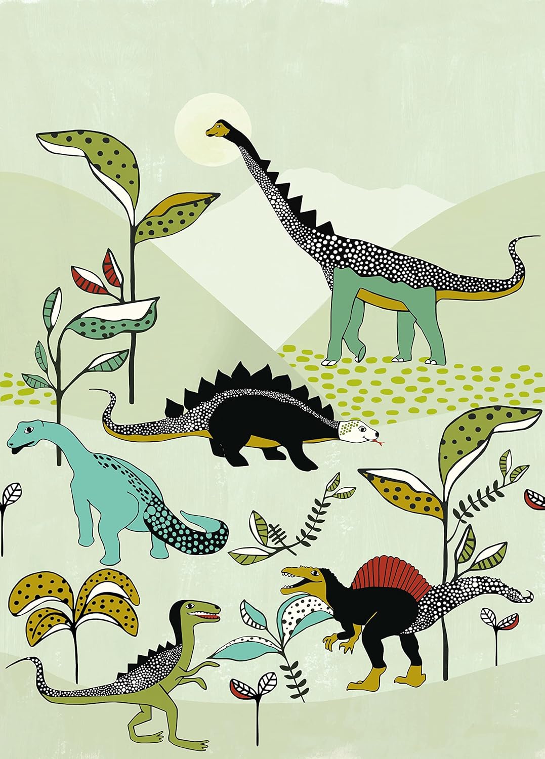 Rasch Carta da parati Onszelf Stories - Dinosauri - immagine 1