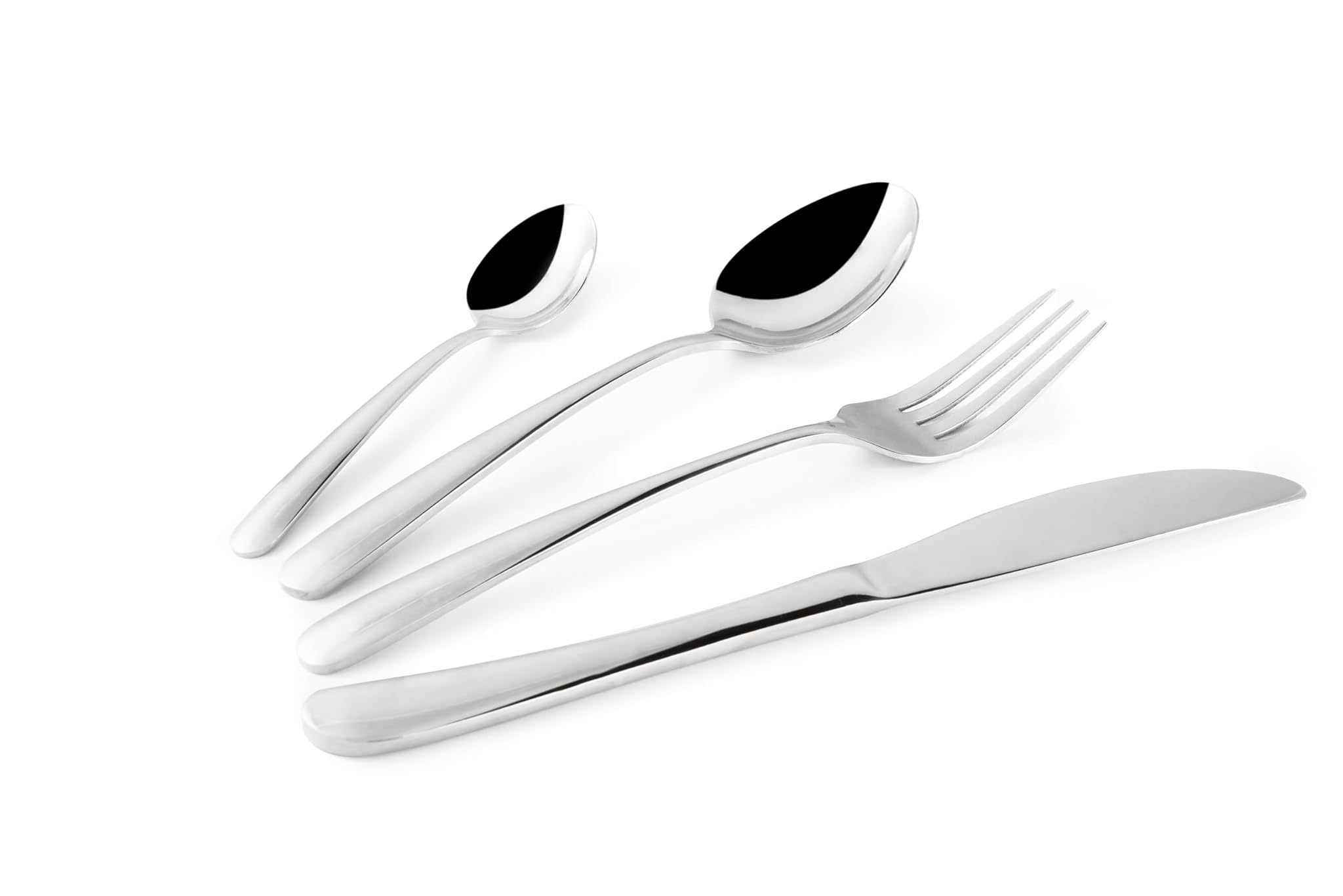 Excelsa Prestige Set 24 Posate in Acciaio INOX, Lucidatura a Specchio