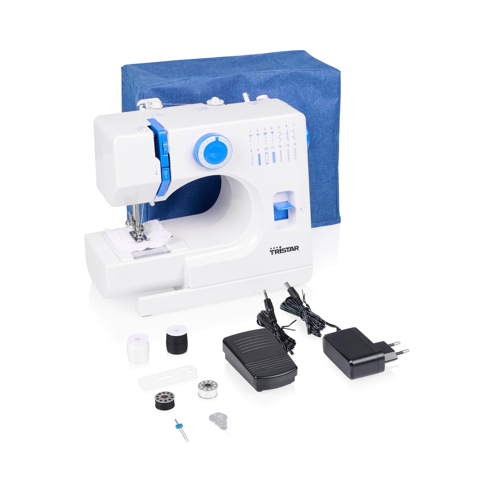 Tristar Macchina da Cucire 14 Punti, Luce LED