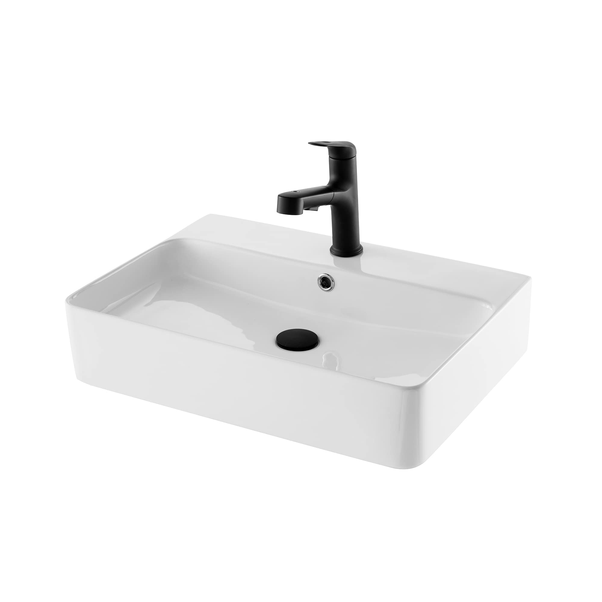 Schwänlein Lavandino, bianco, lavabo da appoggio (60 cm quadrato)