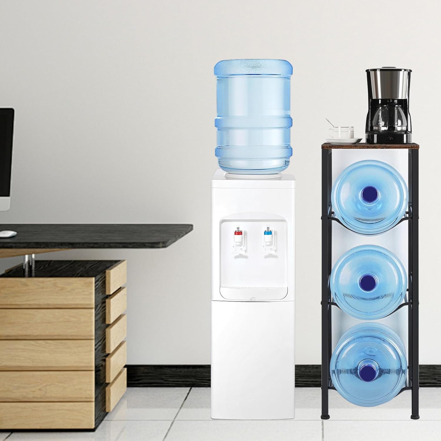 Supporto per Brocca d'Acqua 3 Ripiani 5 Galloni - immagine 2