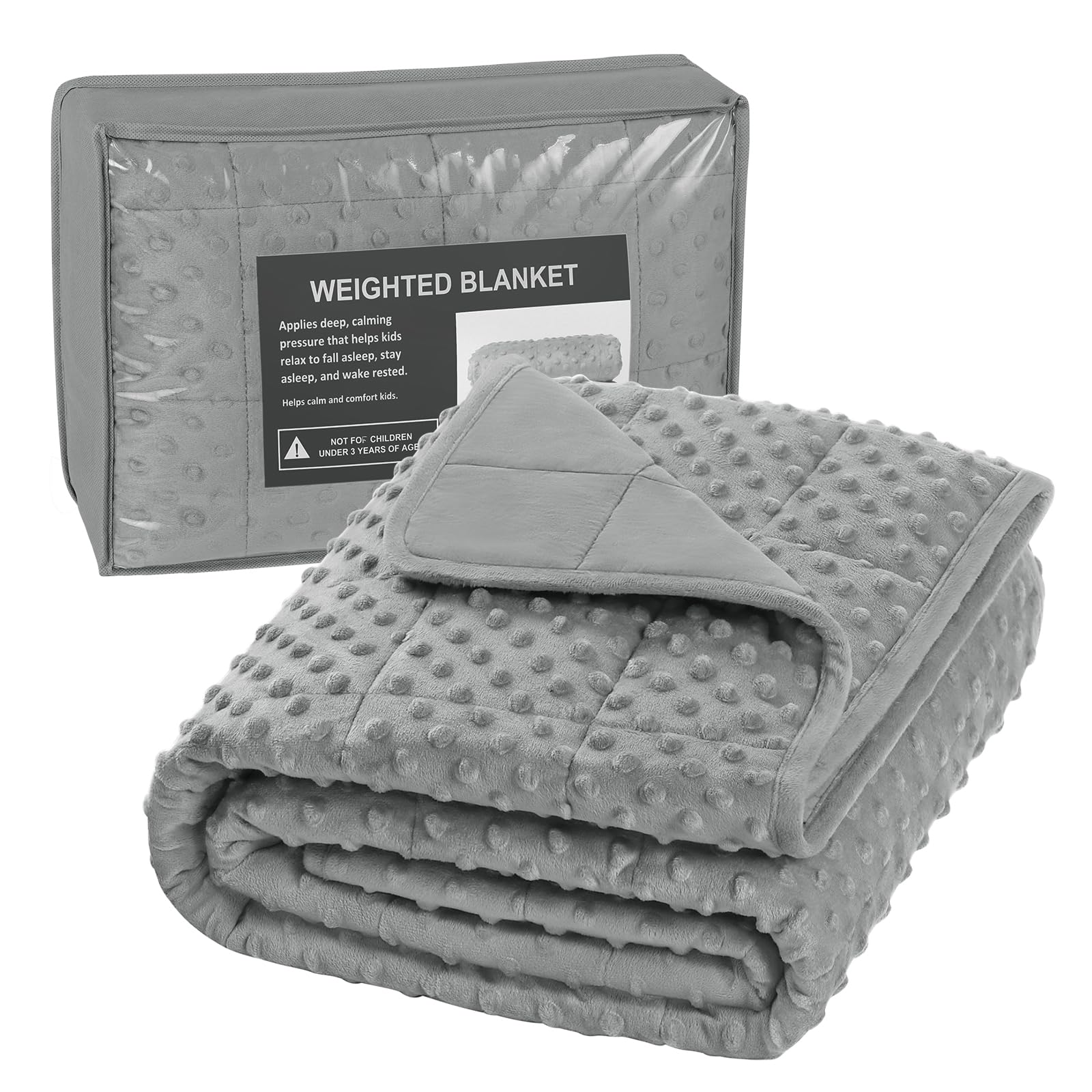 Woltu Coperta Ponderata 105x150 cm, 4,5 kg, Grigio