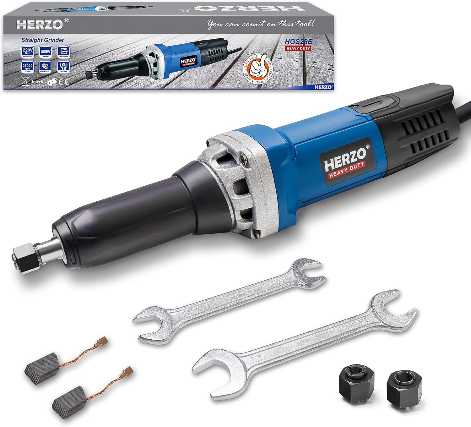 Herzo Smerigliatrice Diritta Elettrica 500W