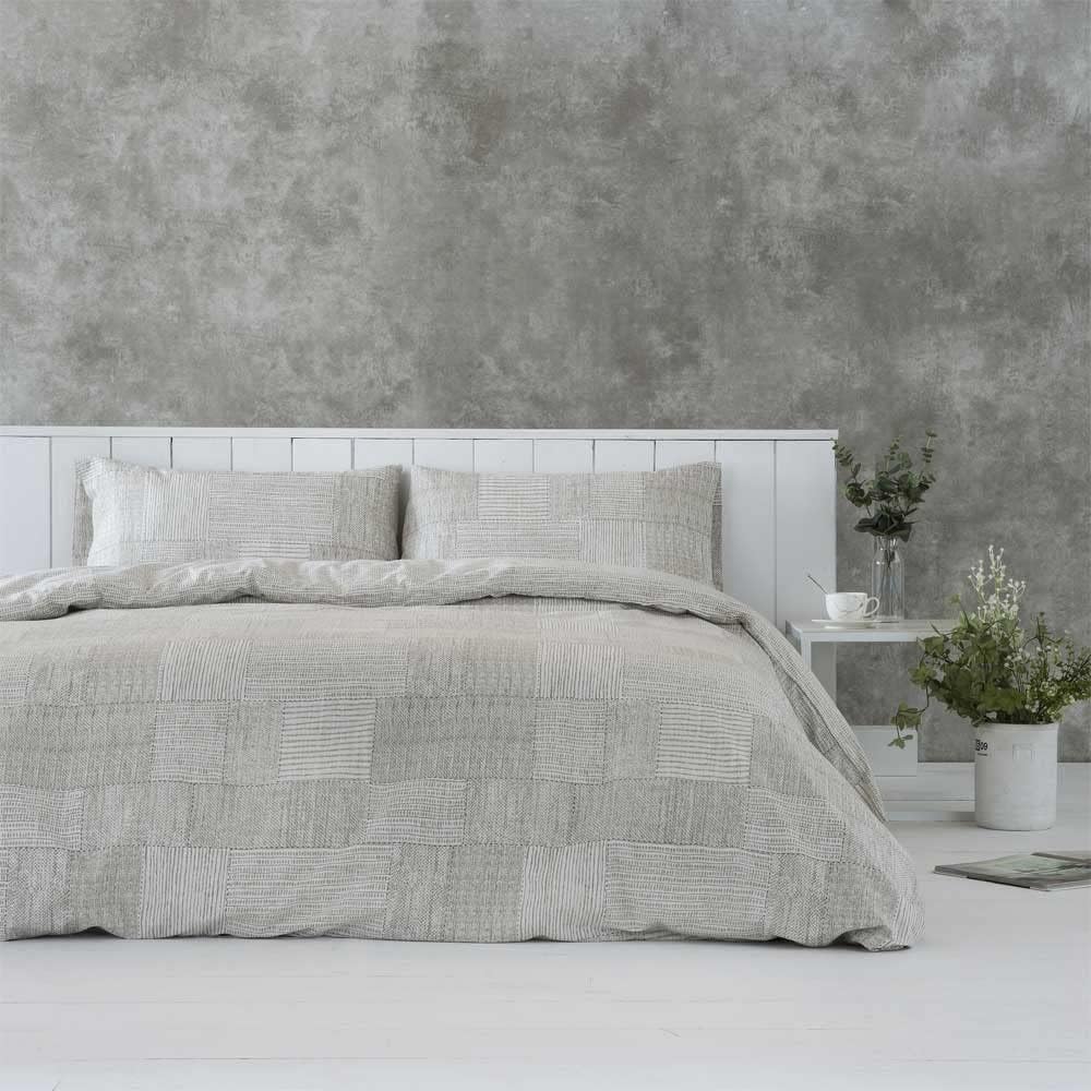 Copripiumino Reversibile in Cotone Biologico, Beige - immagine 3