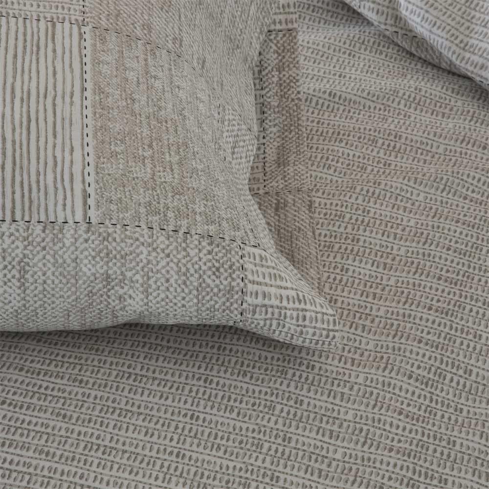 Copripiumino Reversibile in Cotone Biologico, Beige - immagine 4