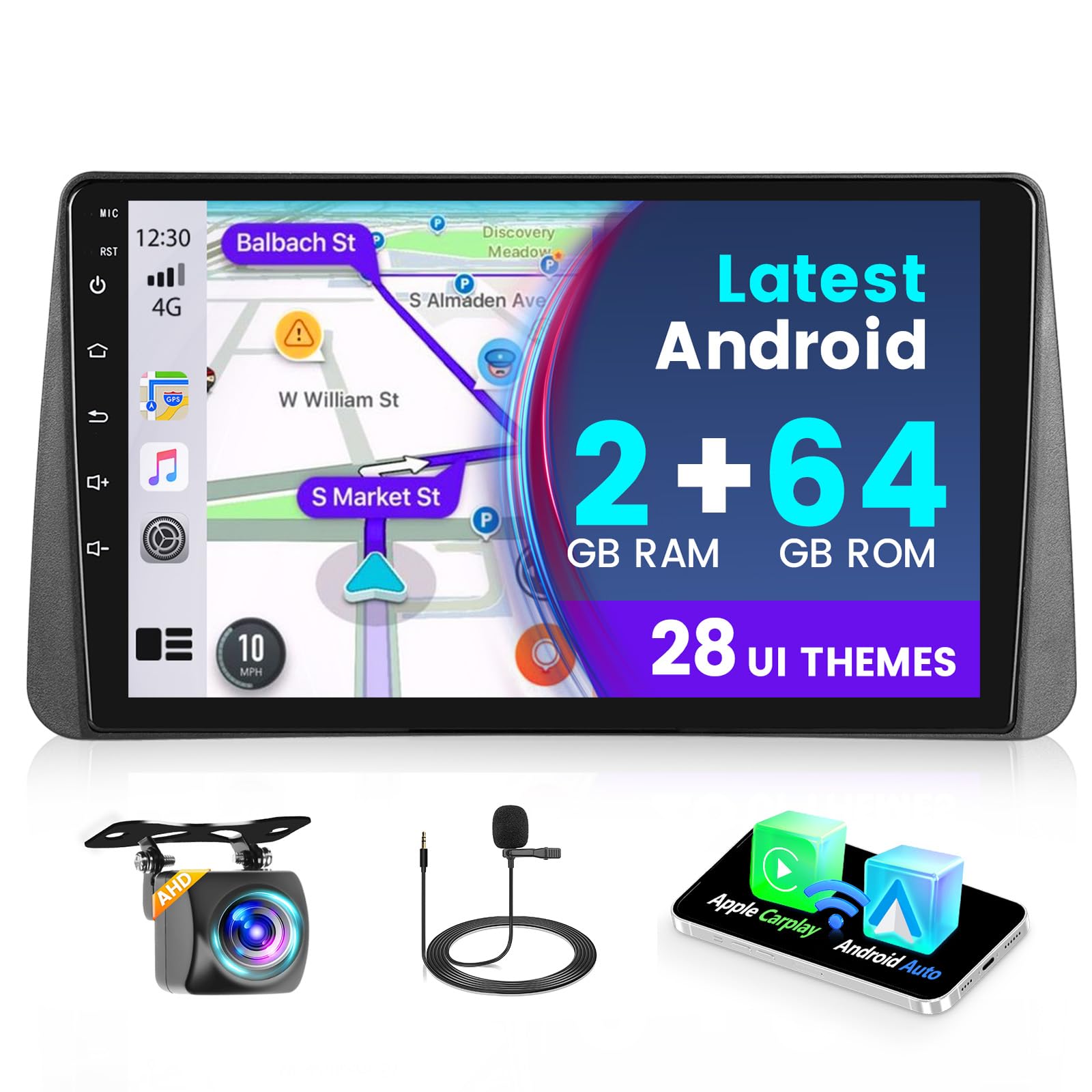 Fuluku Android 13 Autoradio 9" per Fiat Tipo Egea