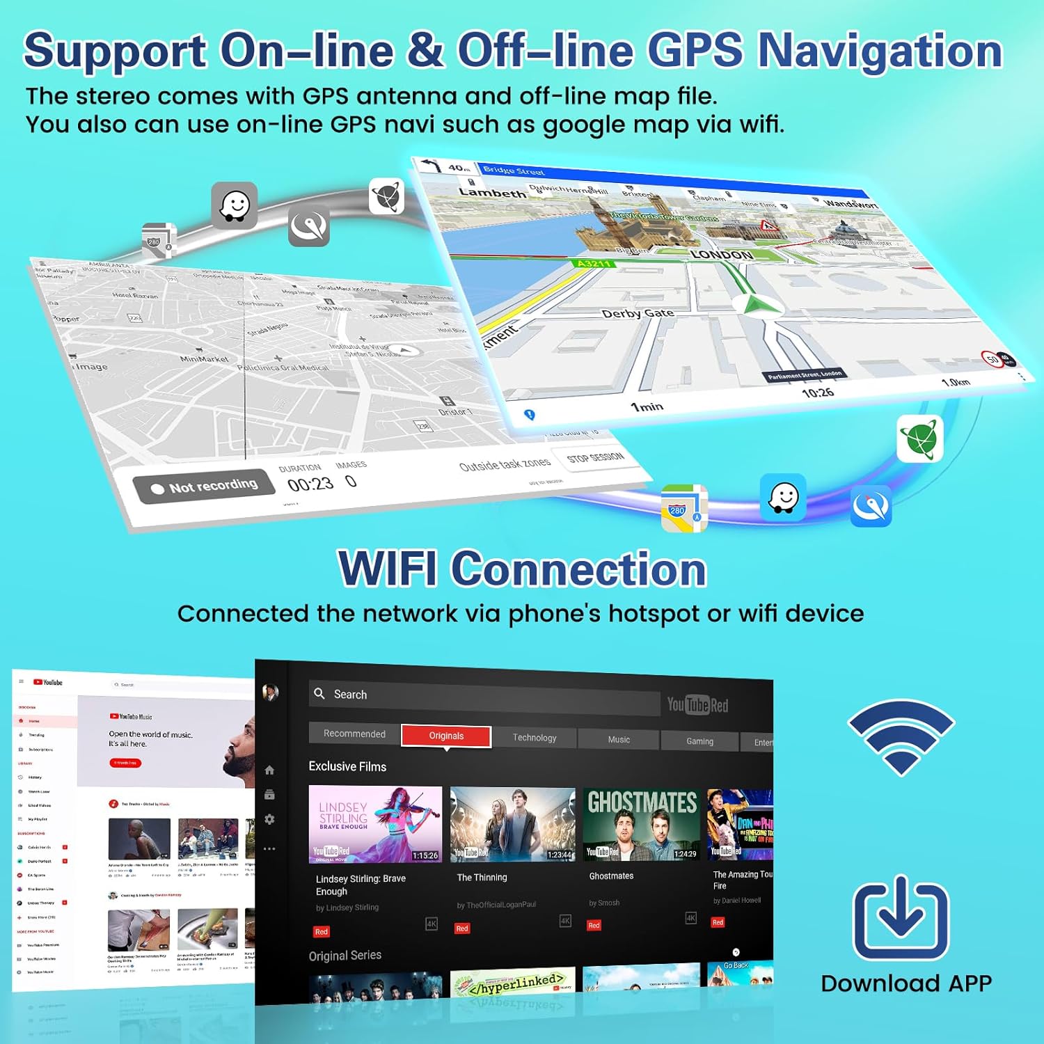 Fuluku Android 13 Autoradio 9" per Fiat Tipo Egea - immagine 4