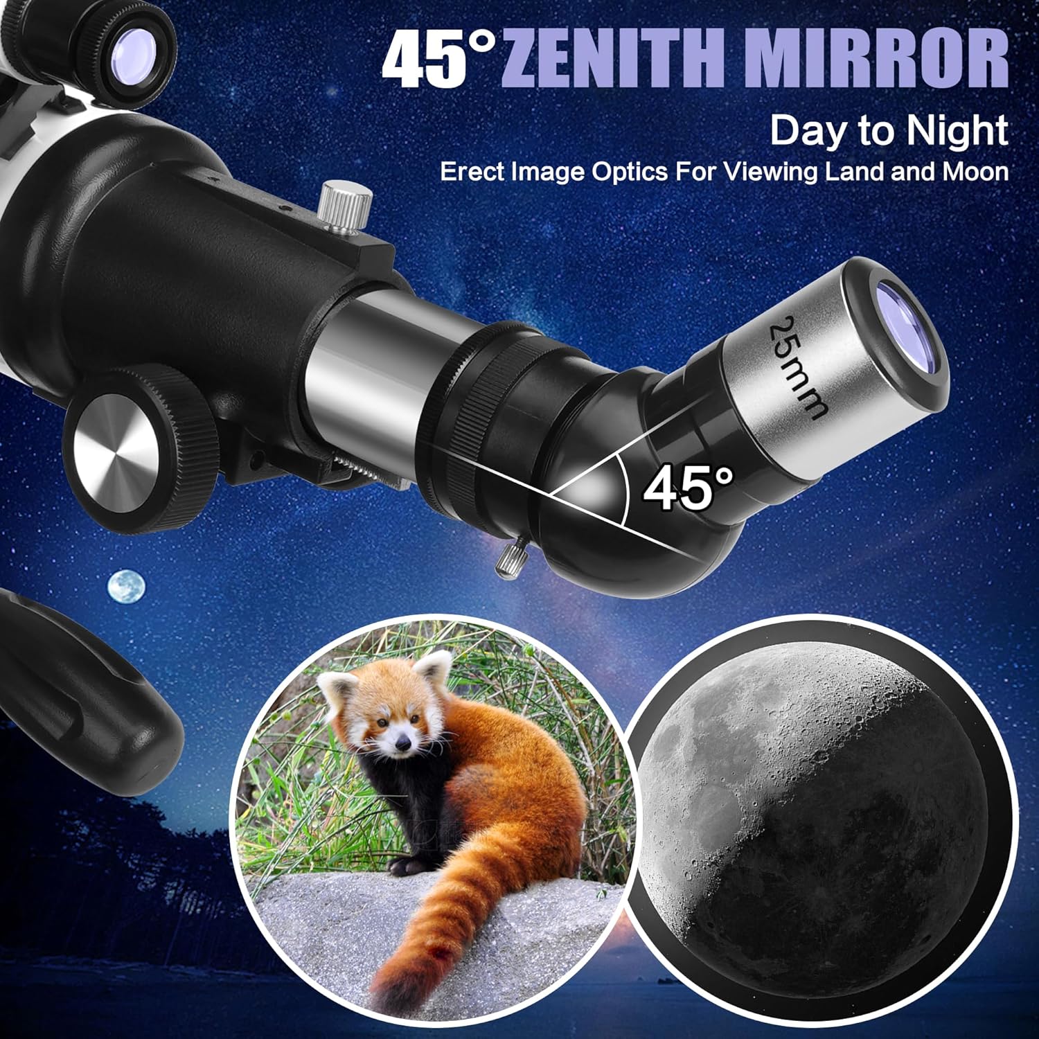 Meezaa Telescopio Astronomico 70/700mm AZ Rifrattore - immagine 4