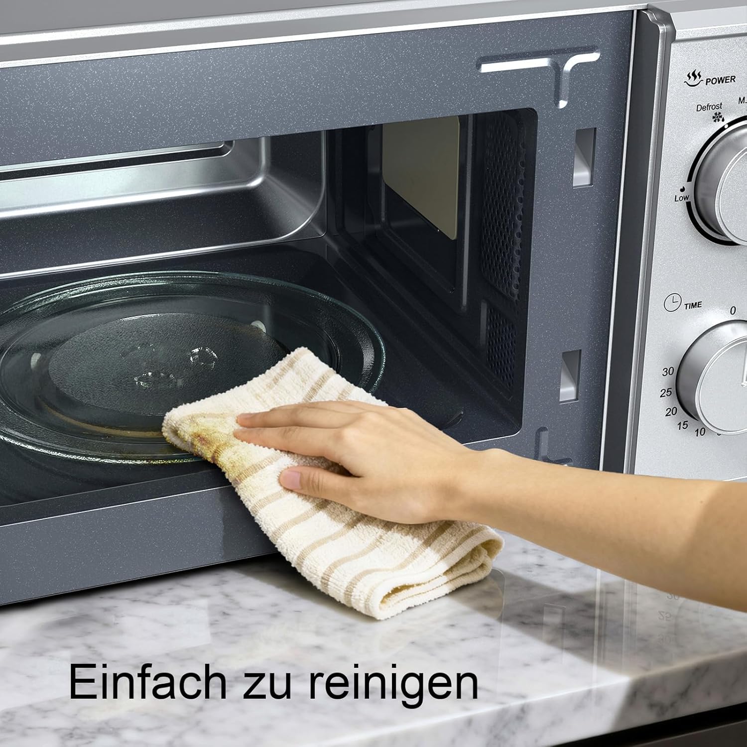 Galanz Solo Microonde 20L 700W, Argento - immagine 6