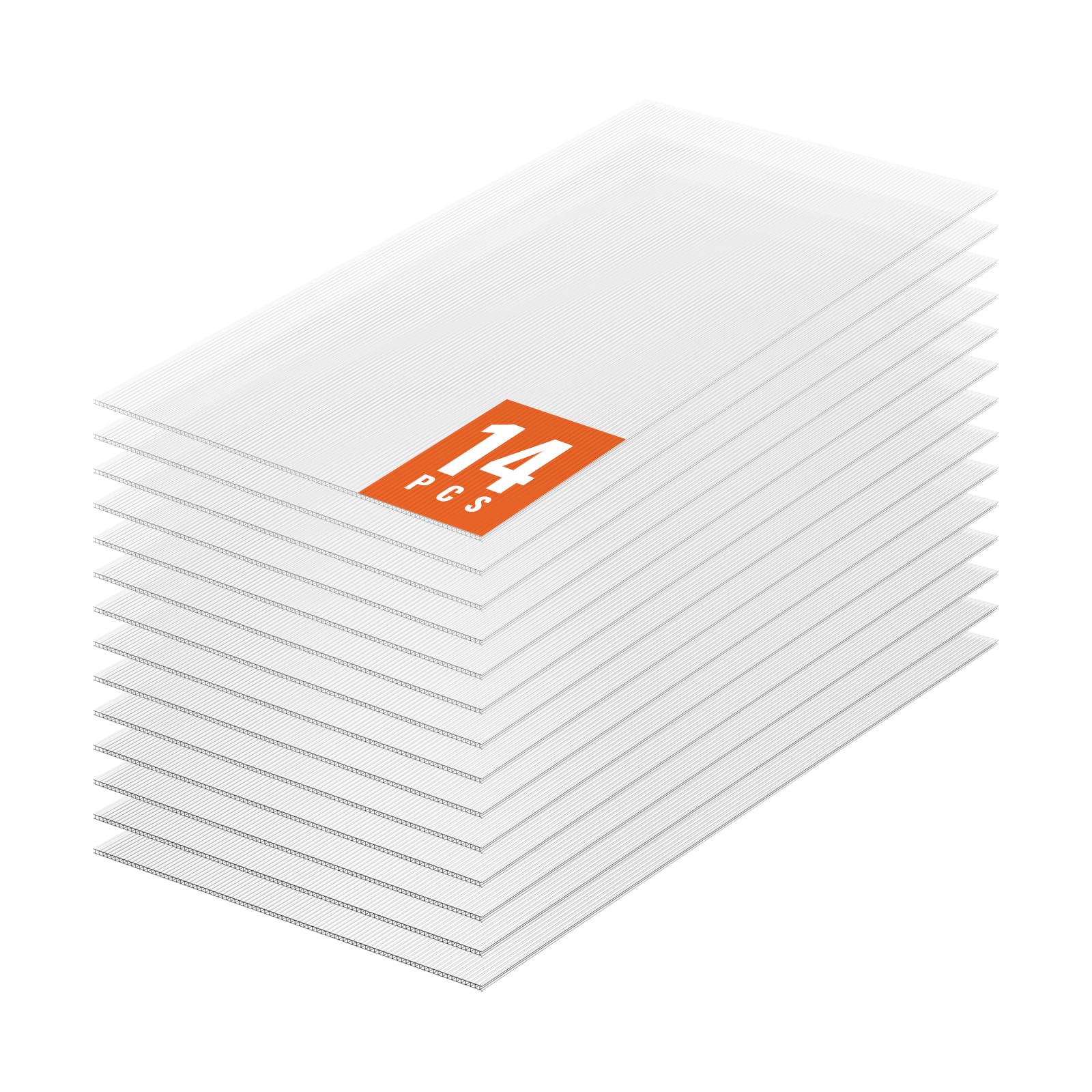 VEVOR Pannelli per Serre in Policarbonato 14 Pezzi