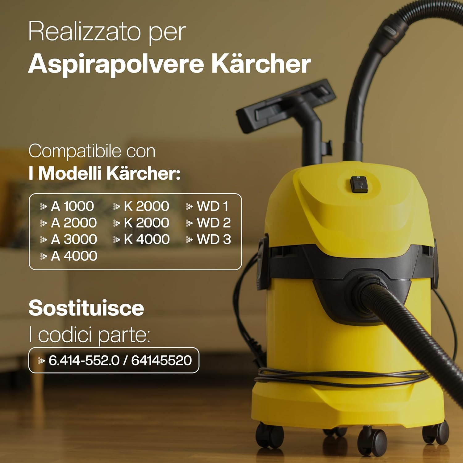 10 Sacchetti per Aspirapolvere Kärcher WD3 - immagine 2