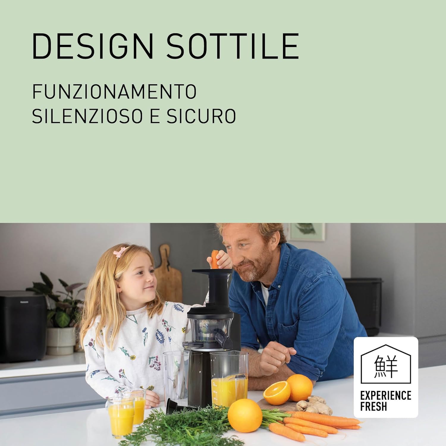 Panasonic Slow Juicer MJ-L501KXE - Estrattore 150W, Nero - immagine 2