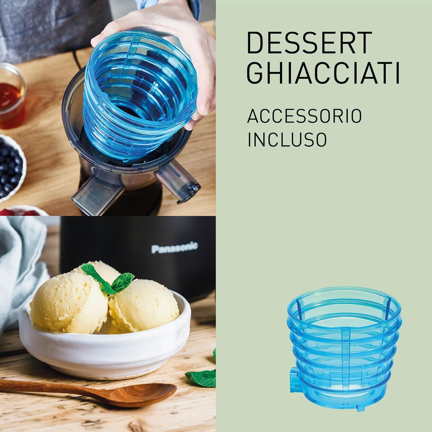 Panasonic Slow Juicer MJ-L501KXE - Estrattore 150W, Nero - immagine 5