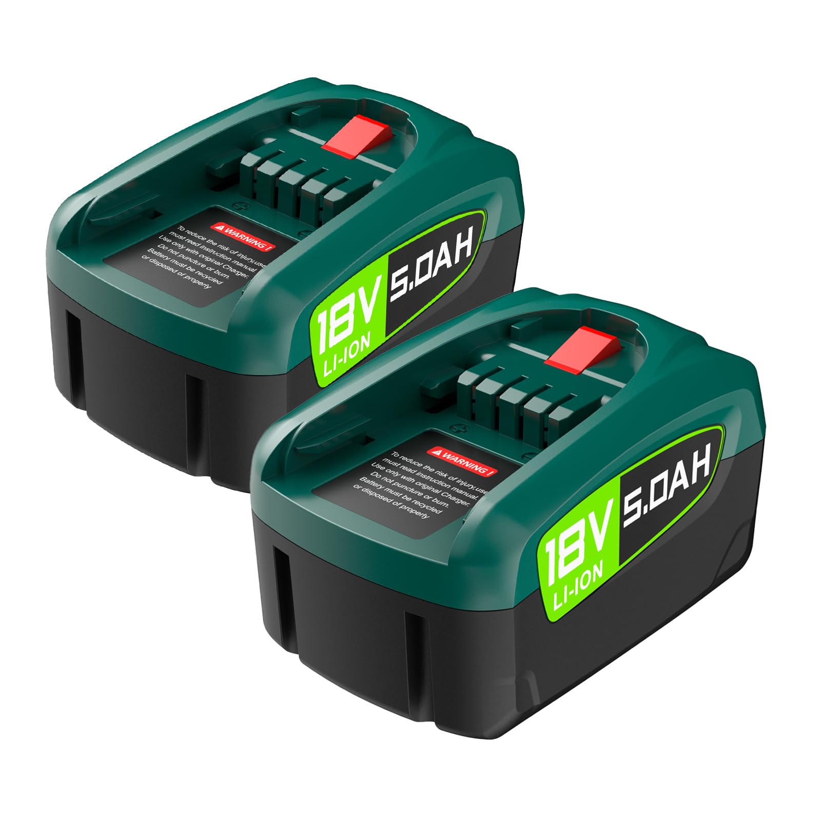 Ricambio Batteria 18V 5000mAh per Bosch Green Tools (2 pz)