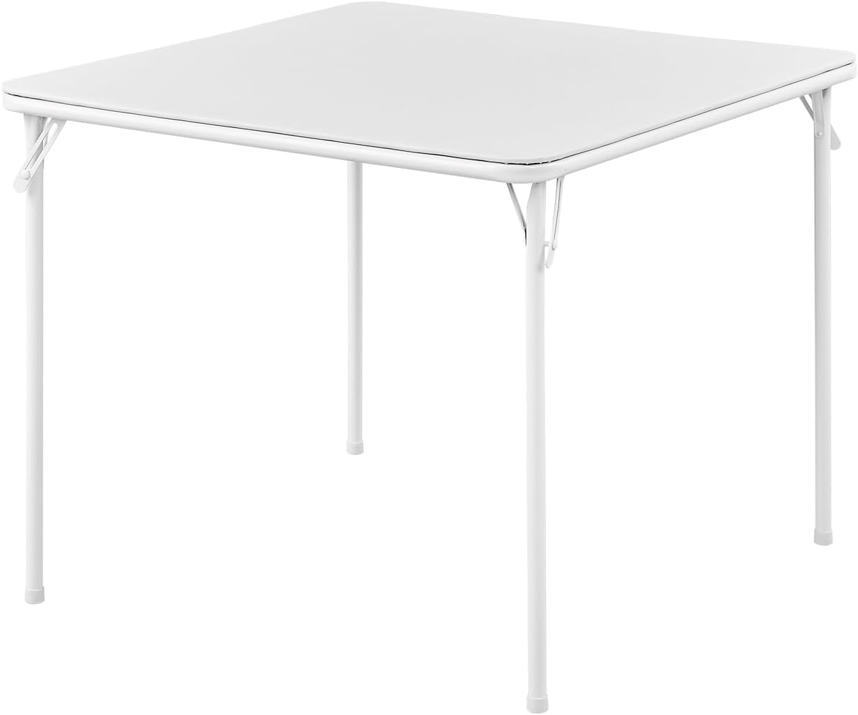 Kaihaowin Tavolo Pieghevole Quadrato 80x80cm, Bianco - immagine 1
