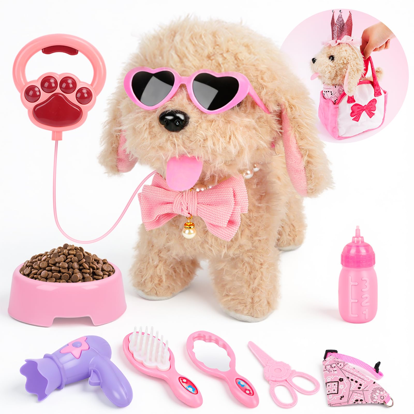 BuntWunder Cagnolino Interattivo che Abbaia e Cammina