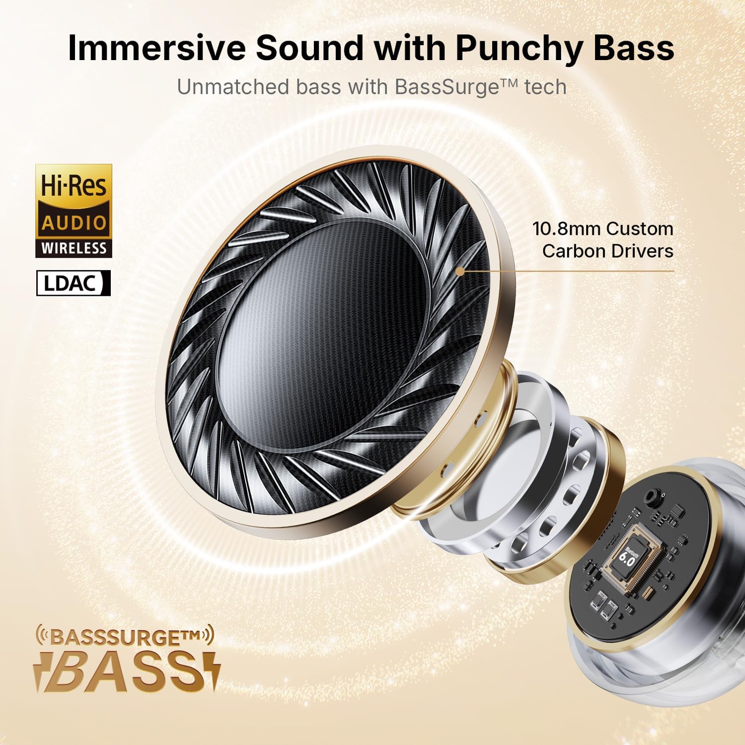 Earfun Auricolari Wireless Clip-On 40h - immagine 3