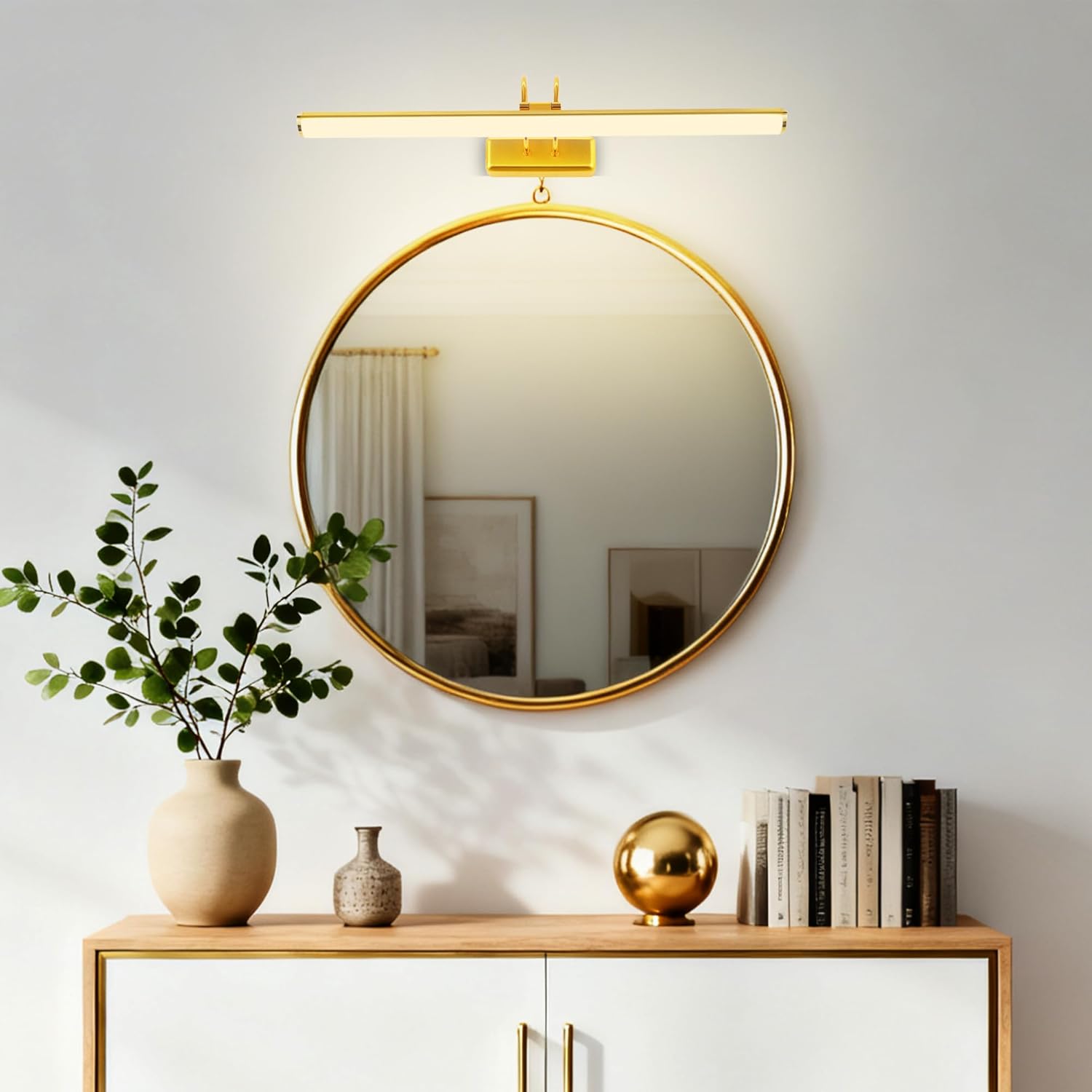 Lampada a Specchio LED Bagno 57cm, Oro - immagine 11