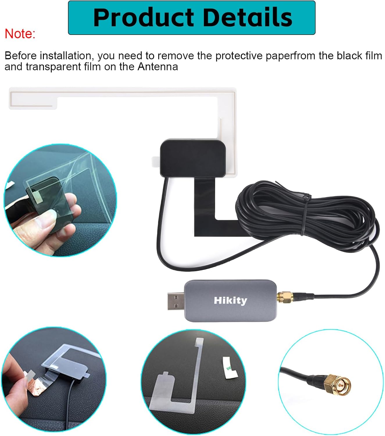 Hikity DAB/DAB+ Adattatore USB 2.0 per Autoradio - immagine 6