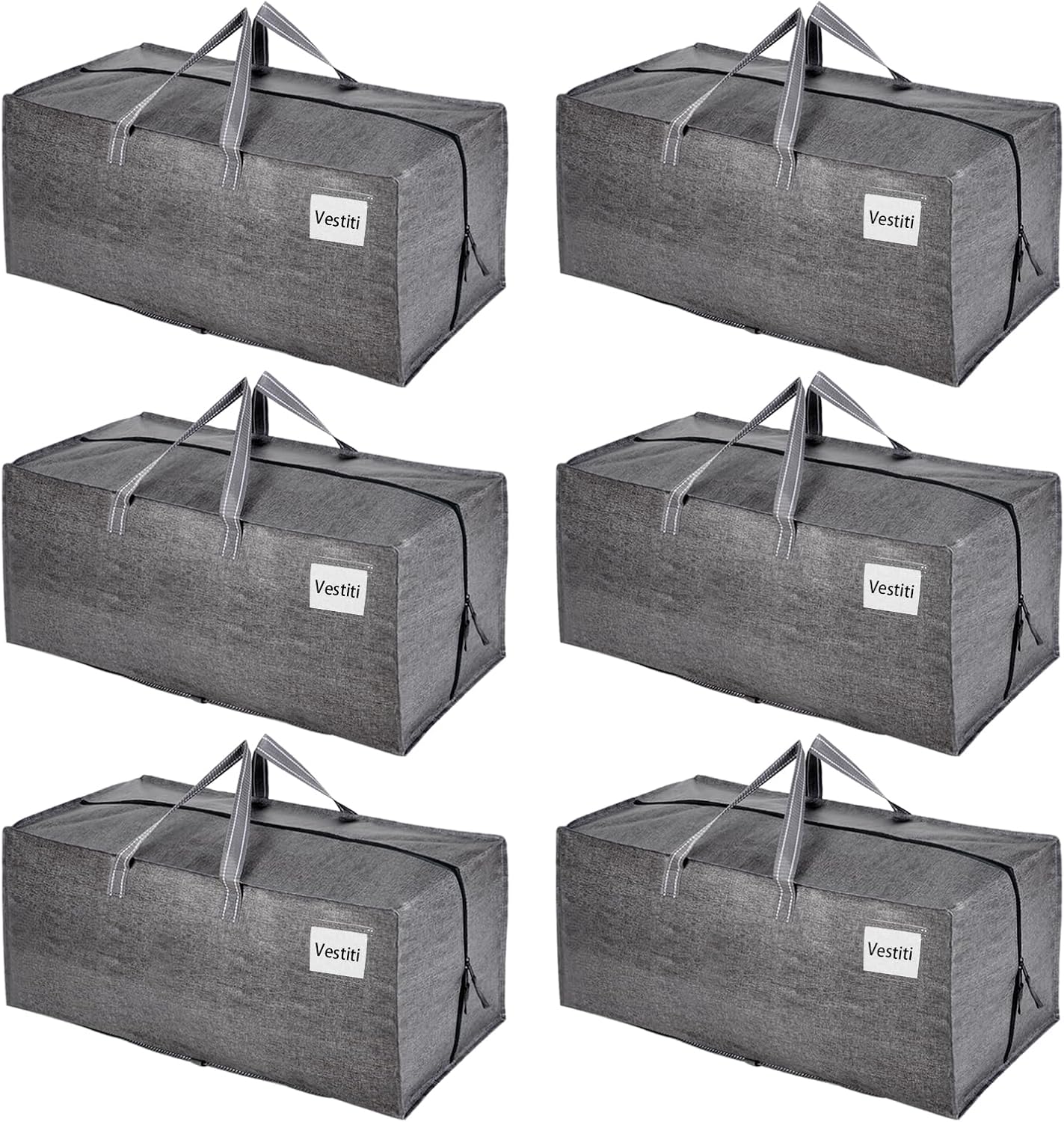 Veno Set 6 Borse da Trasloco Extra Large, Grigio - immagine 1