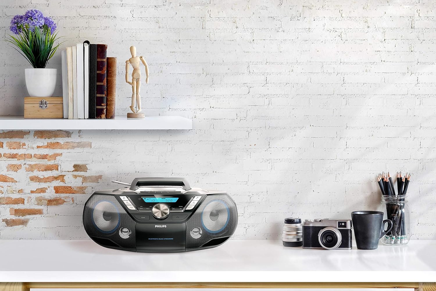 Philips AZB798T/12 CD Sound Machine DAB/FM, Nero - immagine 2