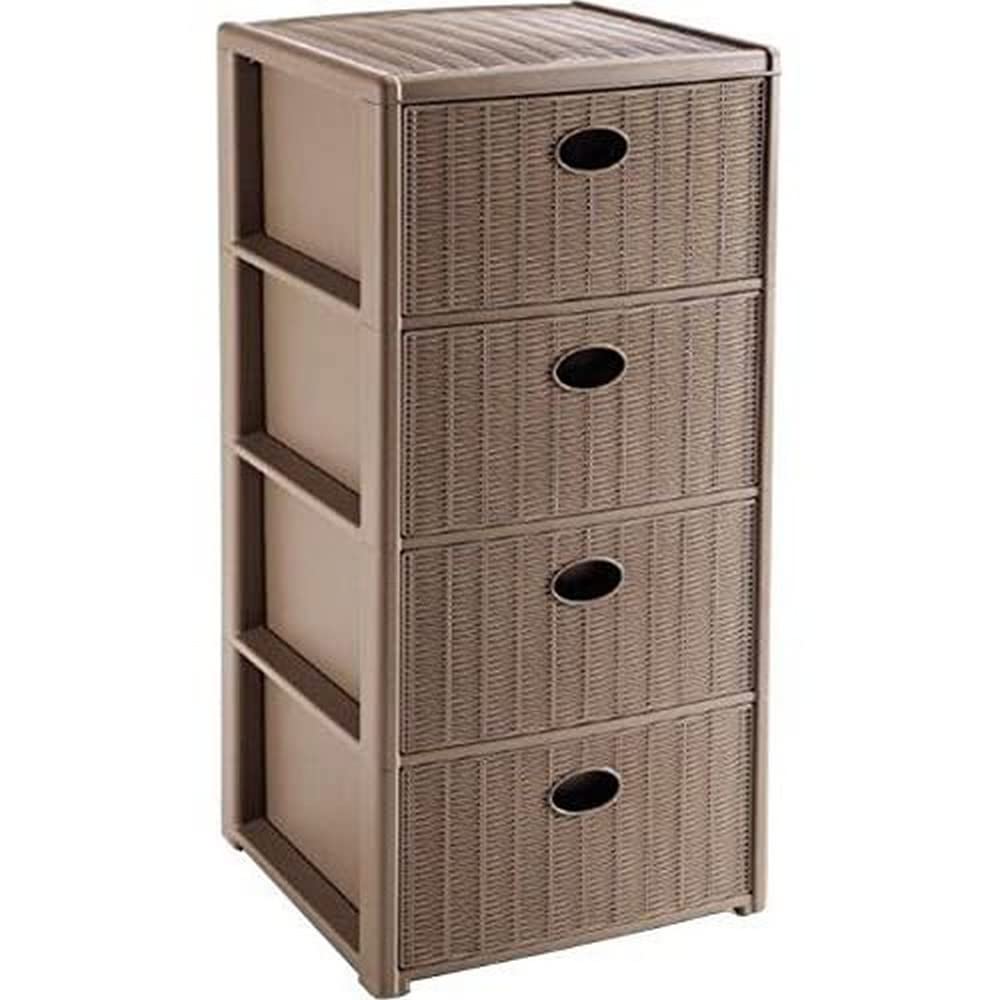 CASSETTIERA 4 ELEGANCE 40X40X80 TORTORA