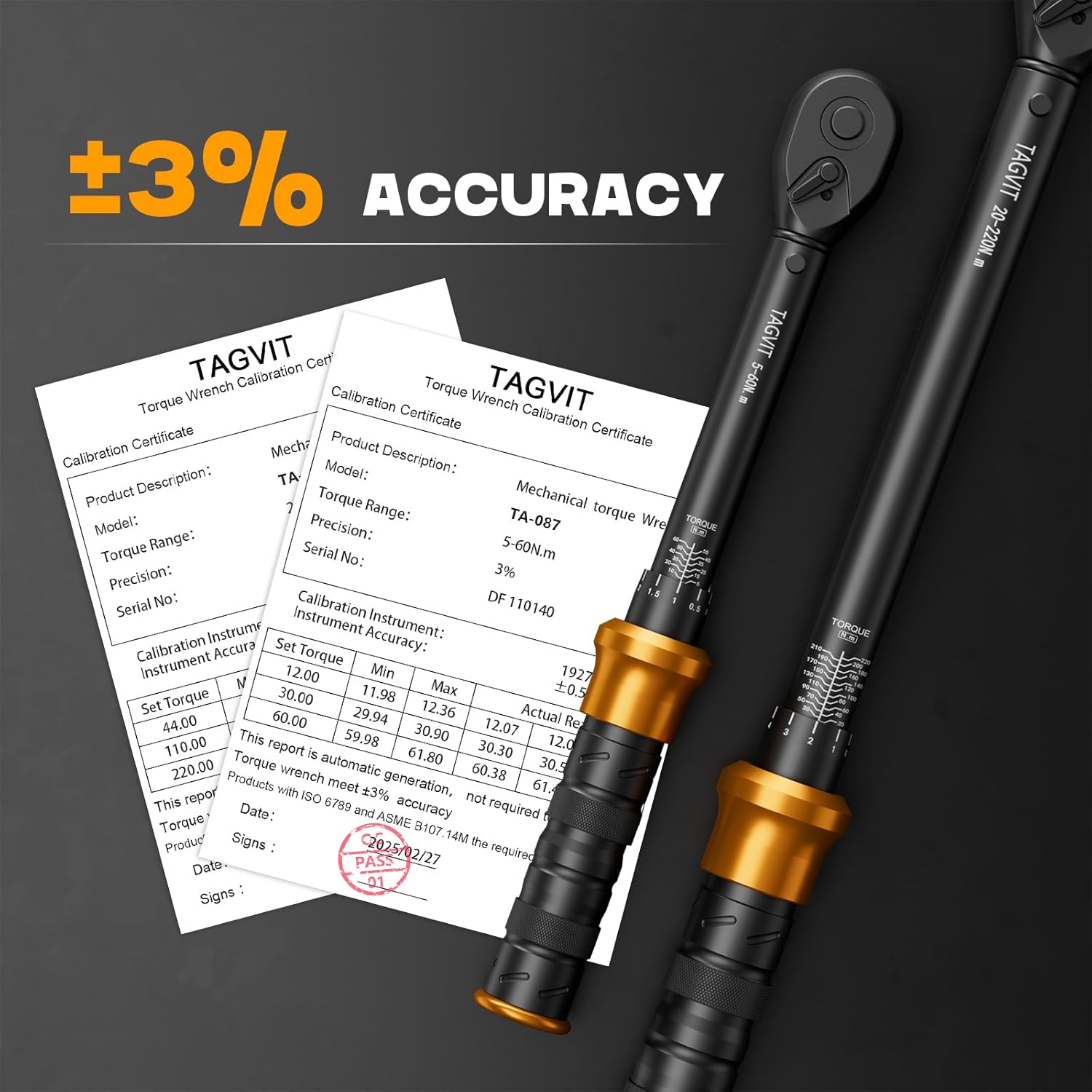 Tagvit Chiave Dinamometrica 1/2" & 3/8" 15 Pezzi - immagine 3