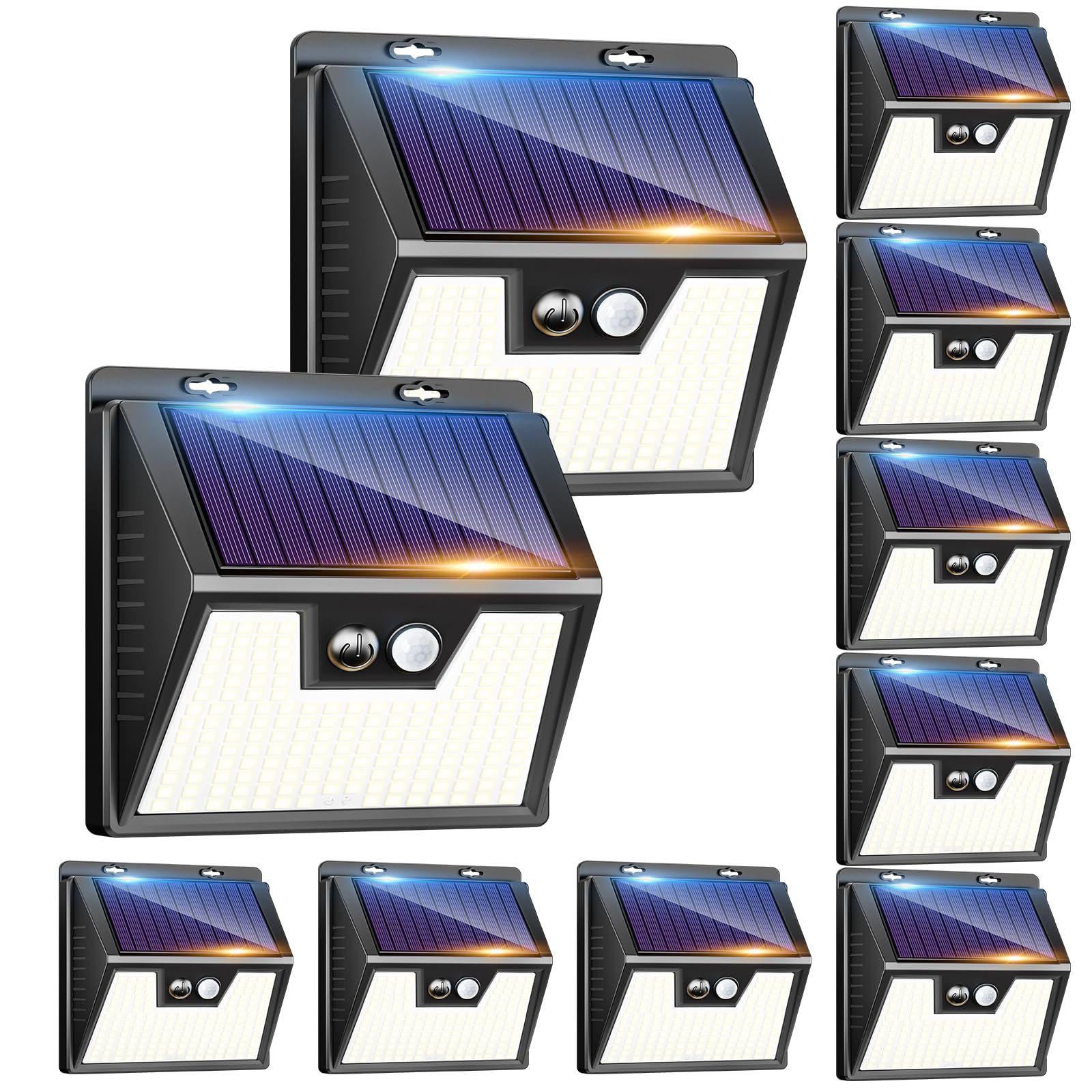 Kolpop Luce Solare LED Esterno 10 Pezzi - 3 Modalità