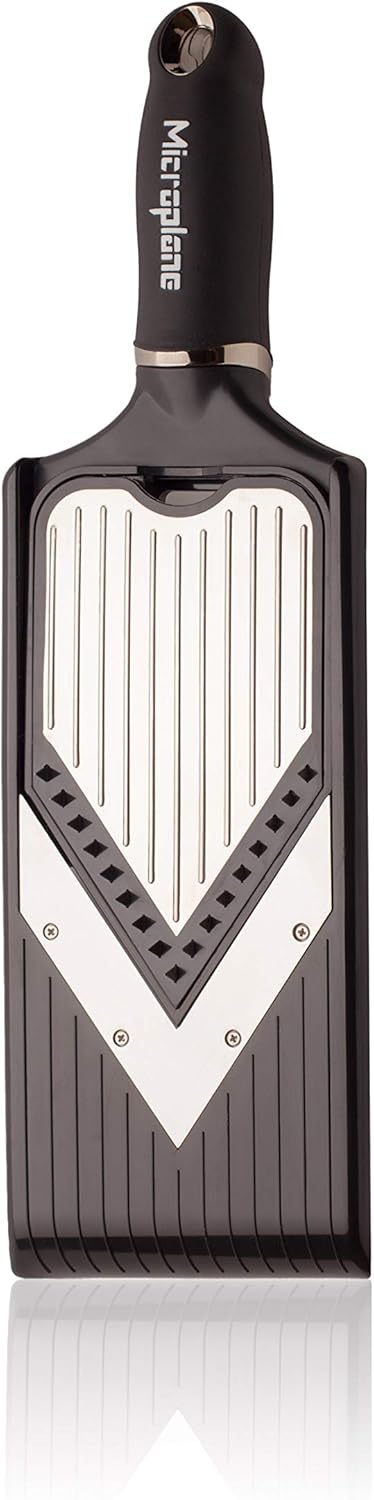 Microplane Mandolina a V Regolabile con Accessorio Julienne - immagine 4
