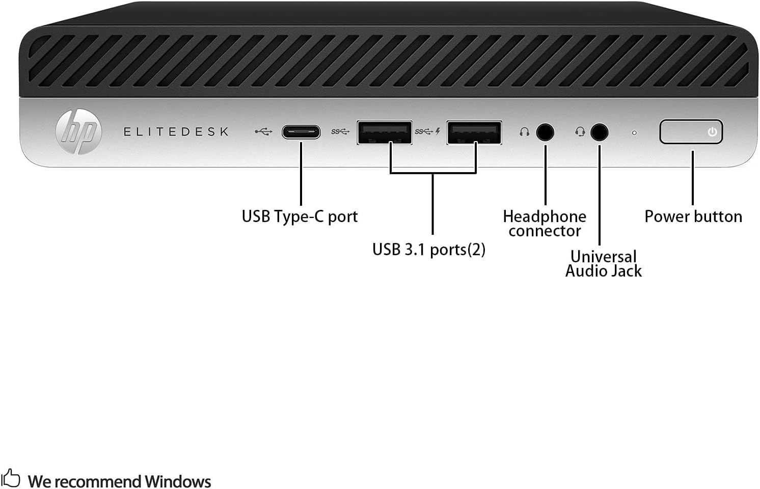 Hp EliteDesk 800 G3 Mini Desktop PC (Ricondizionato) - immagine 3