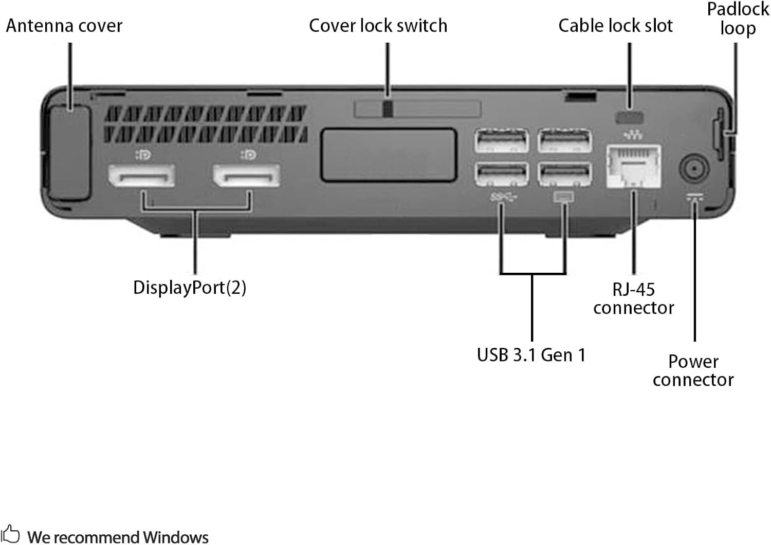 Hp EliteDesk 800 G3 Mini Desktop PC (Ricondizionato) - immagine 4