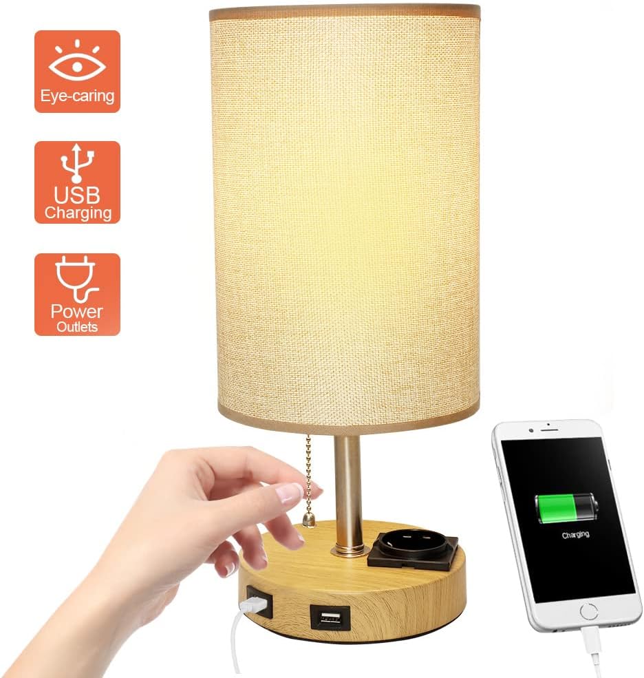 Depuley - 2 Lampade da Comodino con 2 Porte USB - immagine 4