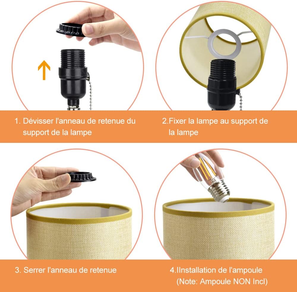Depuley - 2 Lampade da Comodino con 2 Porte USB - immagine 6