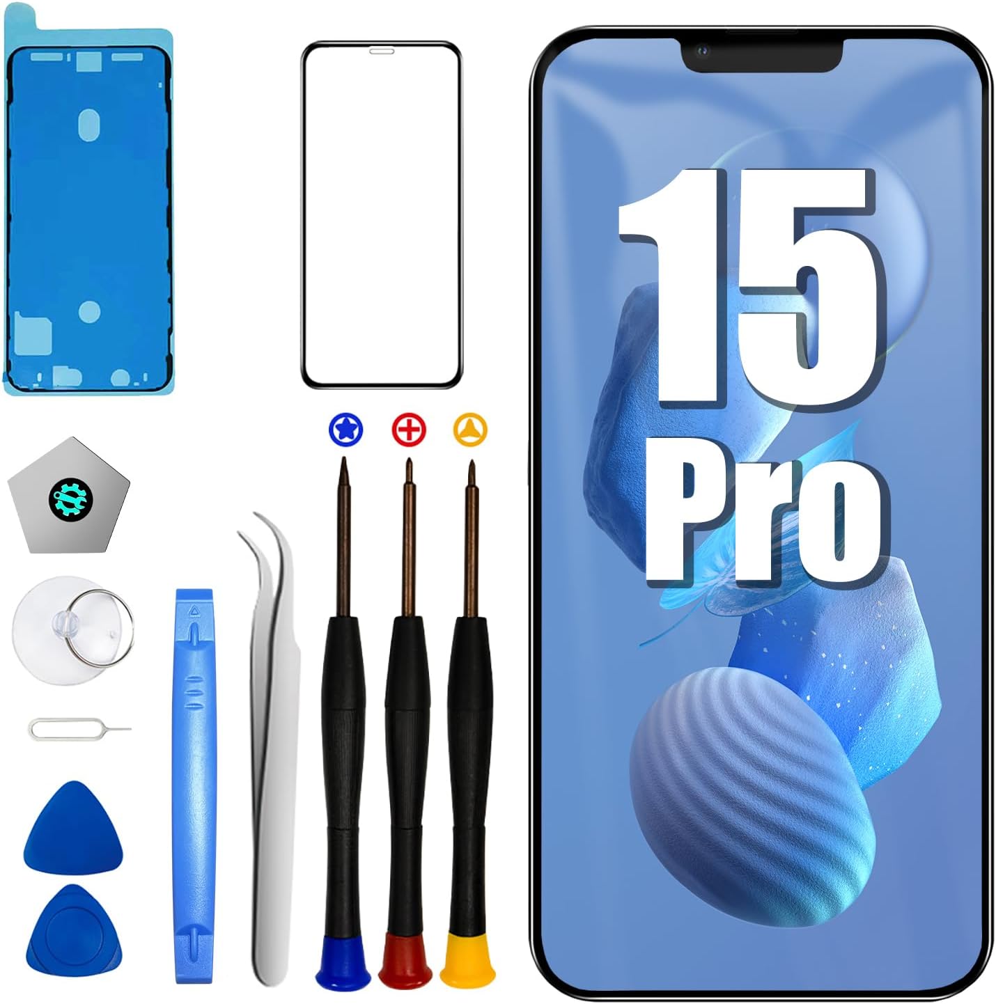 DTD Schermo LCD di Ricambio per iPhone 15 Pro 6.1" - immagine 1