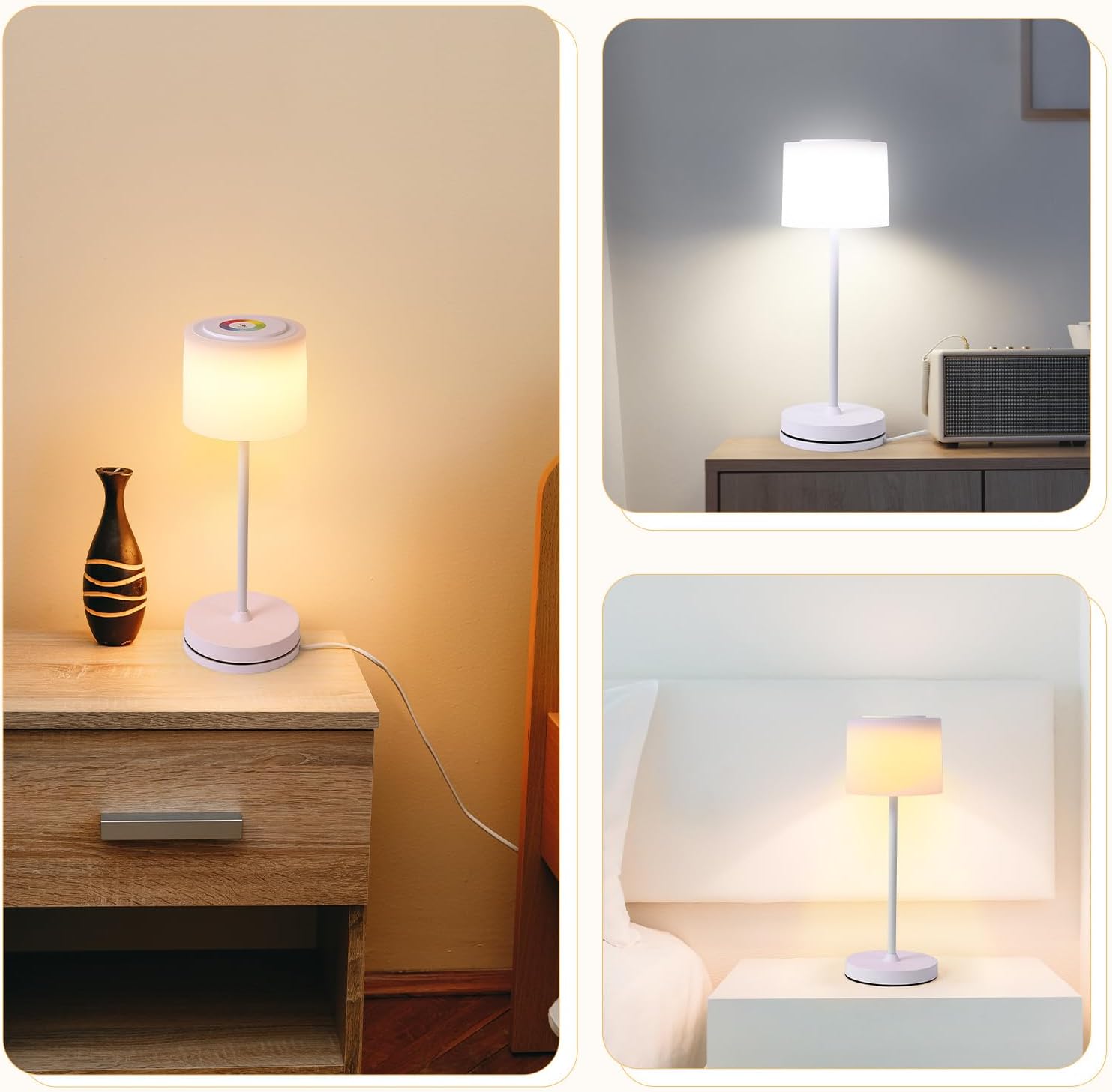 WOWDSGN Lampada da Tavolo Ricaricabile Wireless 4000mAh - immagine 7