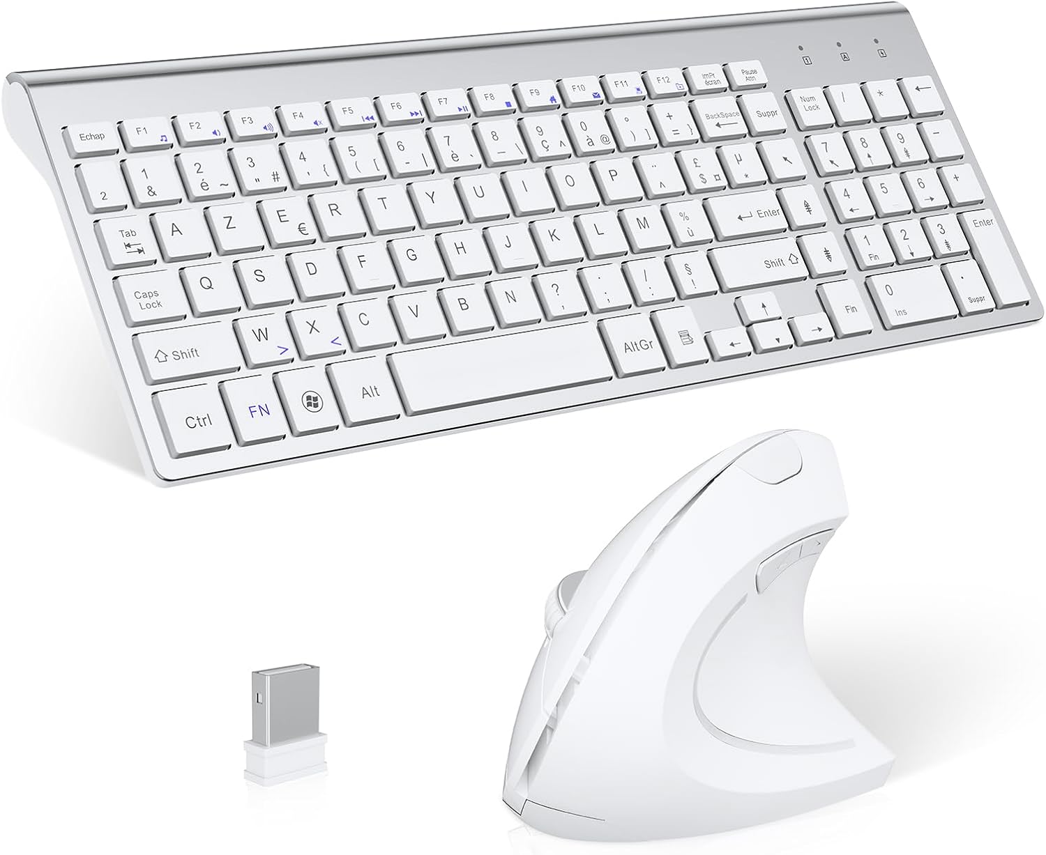 Combo Mouse e Tastiera Wireless Verticale Ergonomica - immagine 1