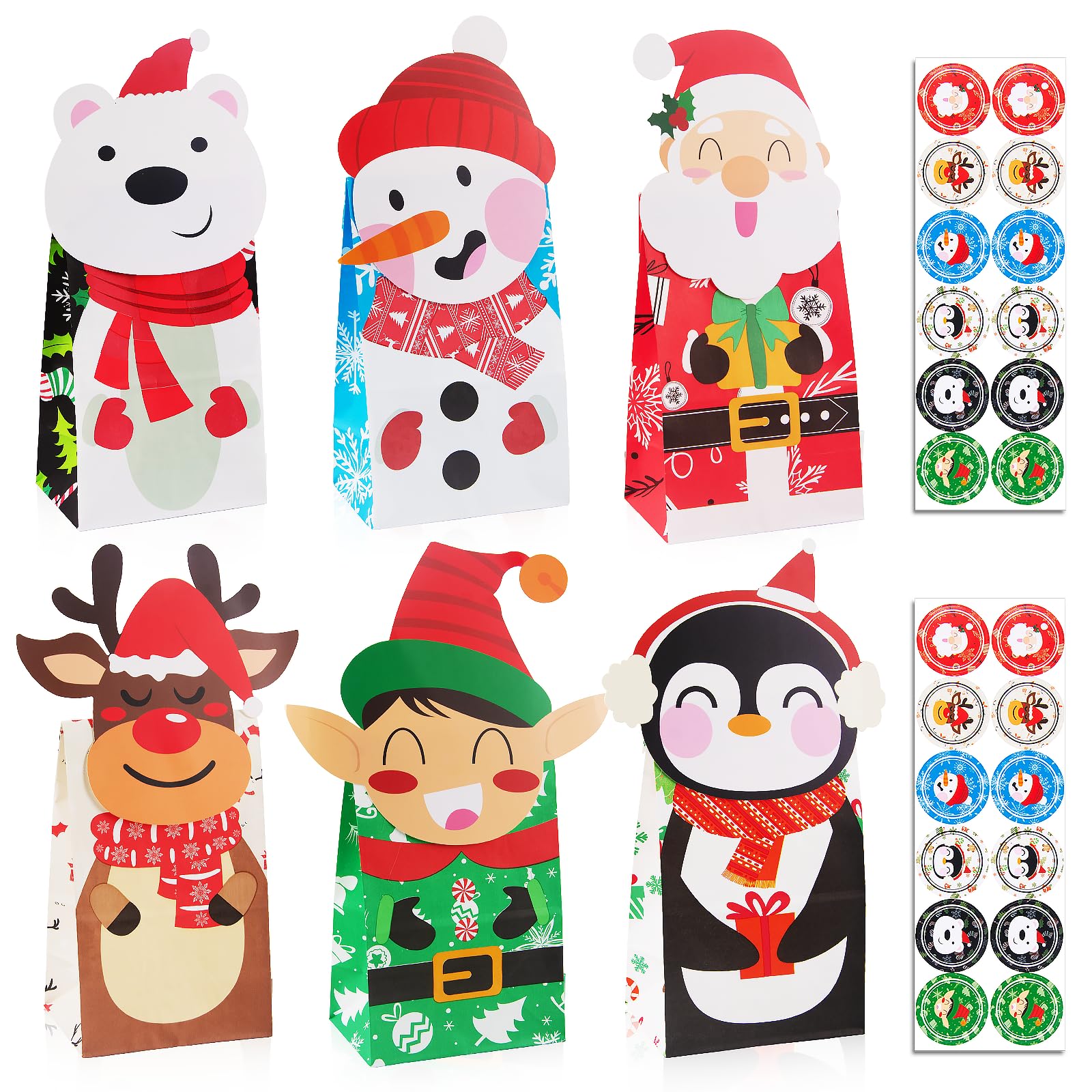 Gintan Sacchetti Regalo Natale 24 Pezzi - 4 Stili