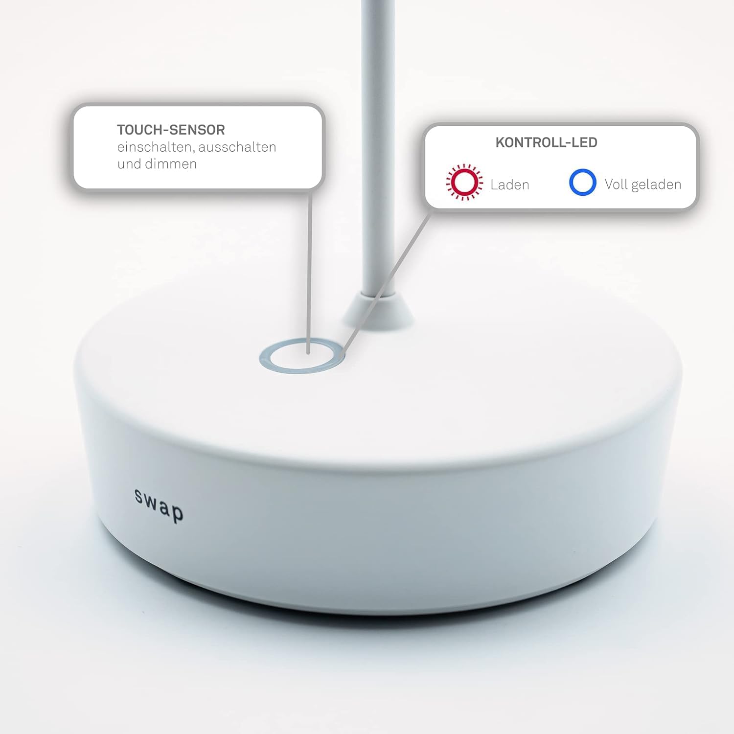 Zafferano Lampada Swap Mini - Ricaricabile Senza Fili - immagine 3