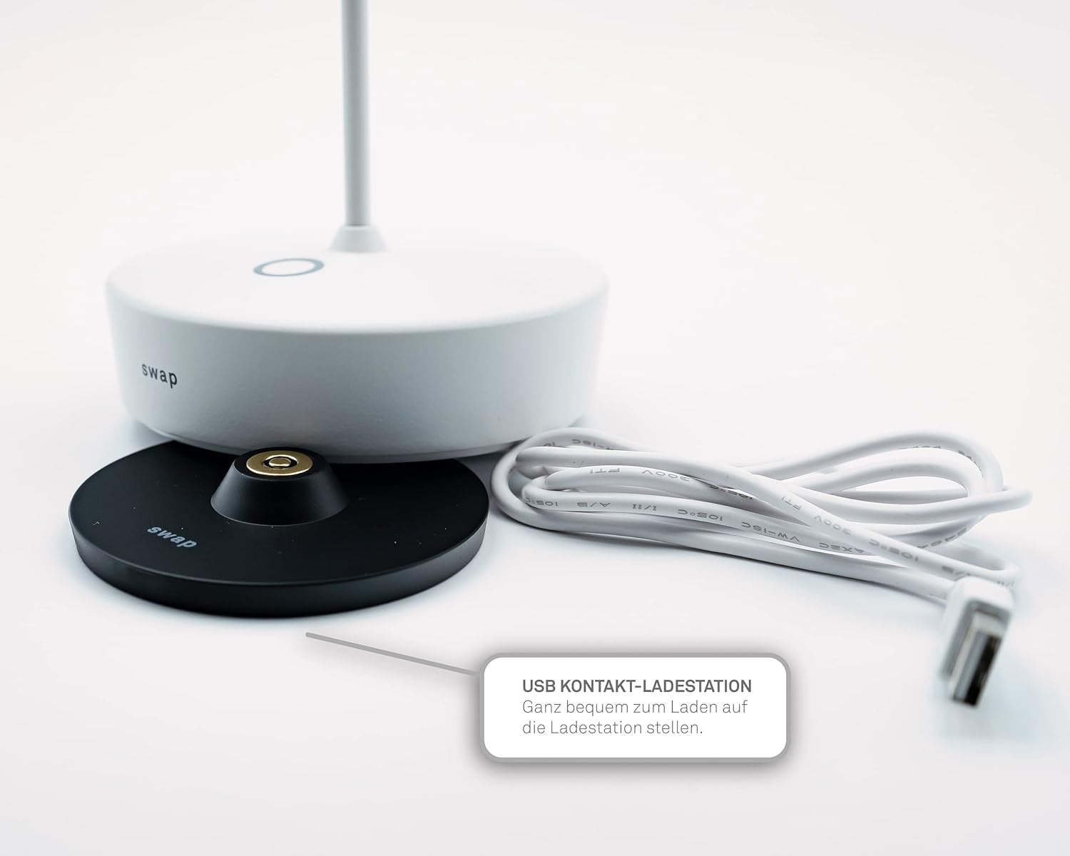 Zafferano Lampada Swap Mini - Ricaricabile Senza Fili - immagine 5